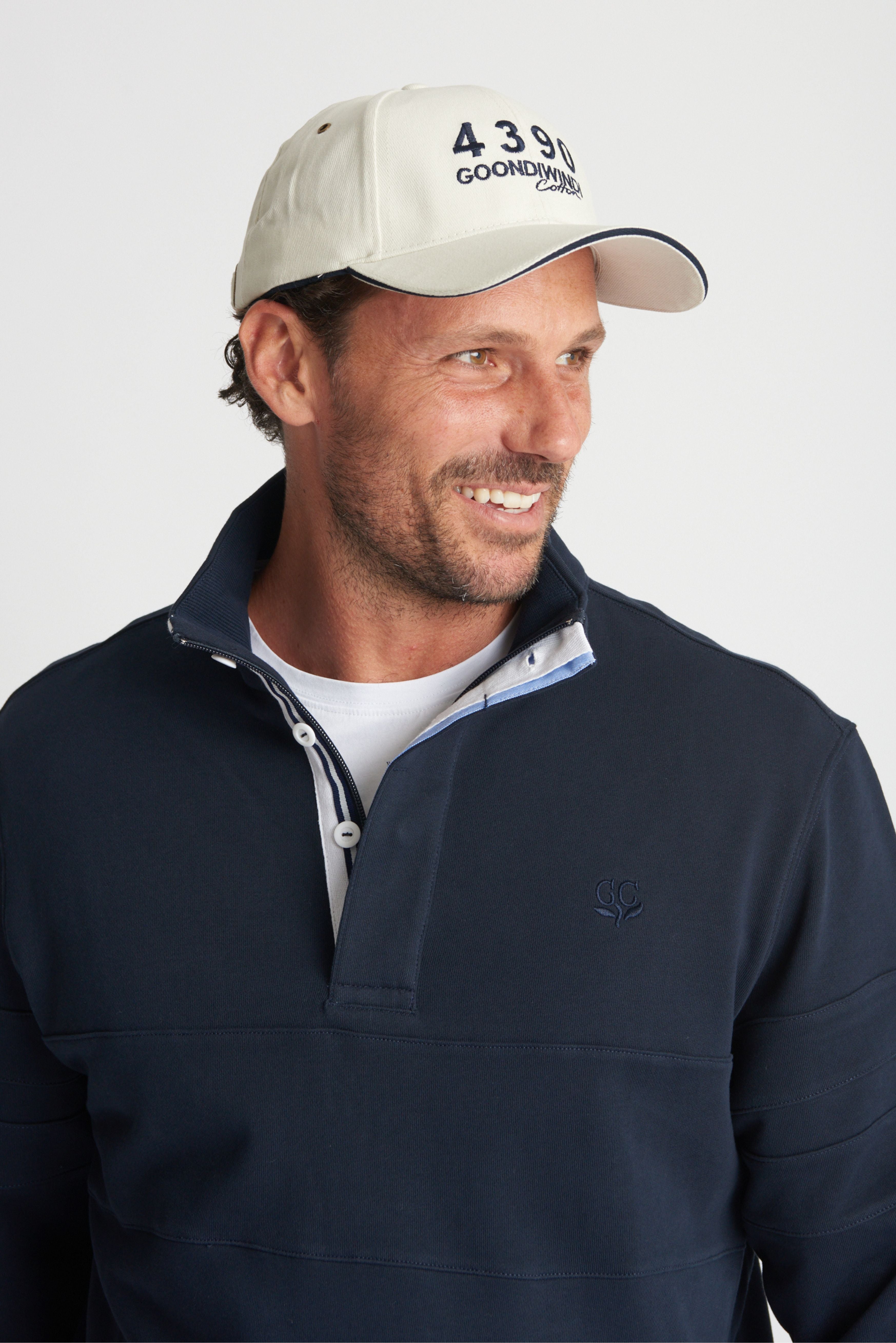 Embroidered 4390 Logo Cream Cap - Goondiwindi Cotton