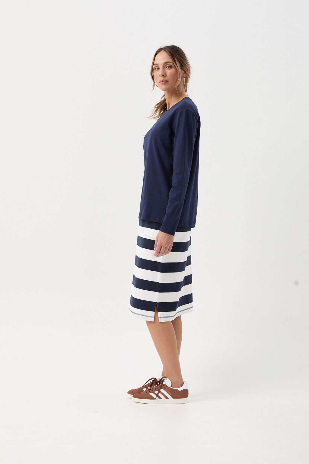Goondiwindi Cotton Tees GC Long Sleeve Jersey Tee - Navy