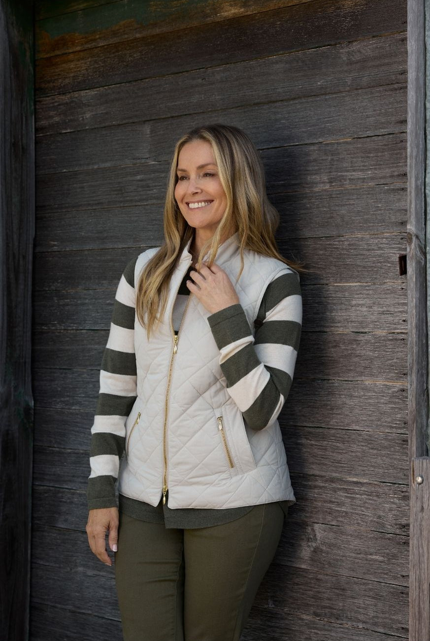 Goondiwindi Cotton Outerwear The Heritage Quilted Vest - Birch