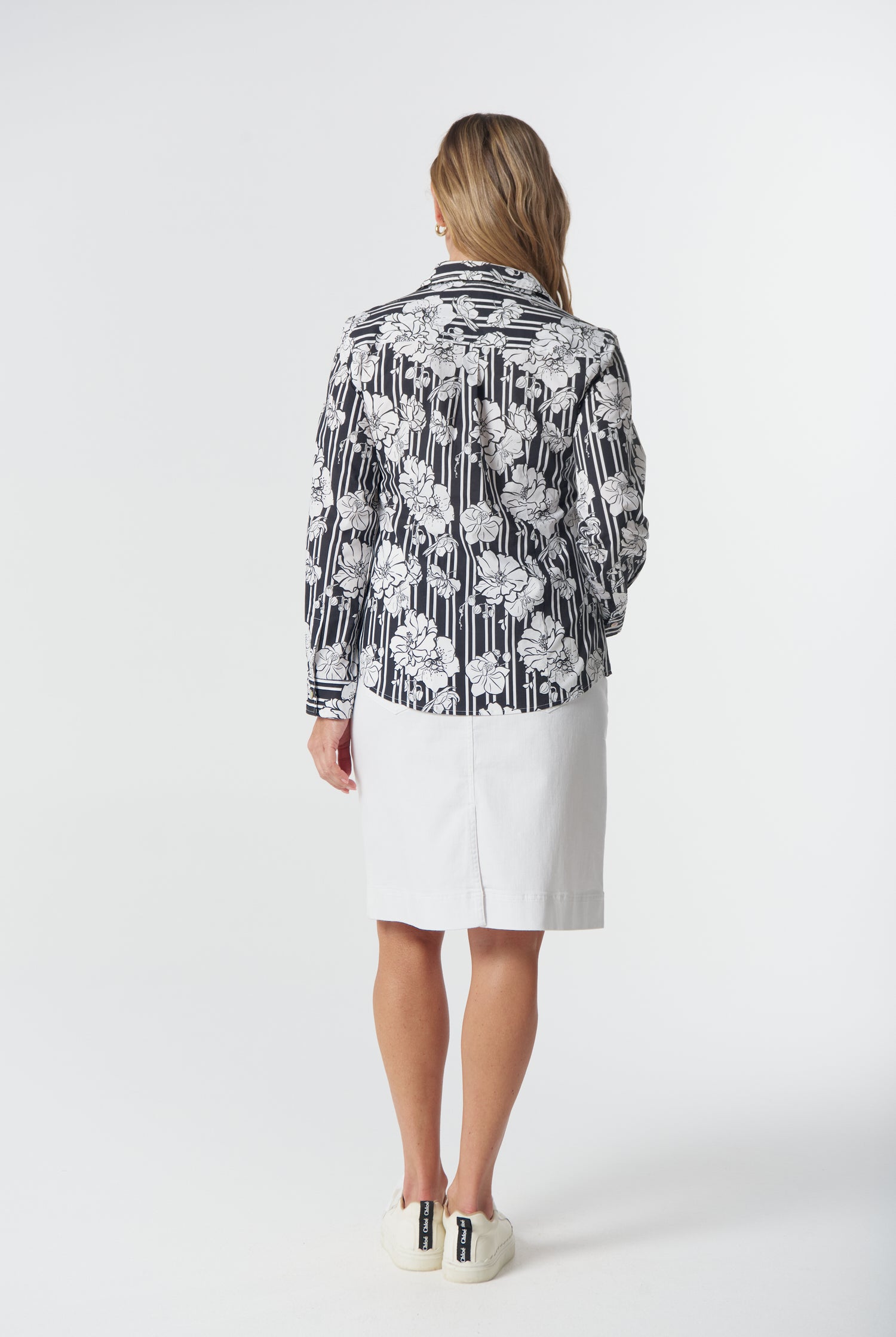 Goondiwindi Cotton Blouses Cotton Classic Shirt - Camelia Print
