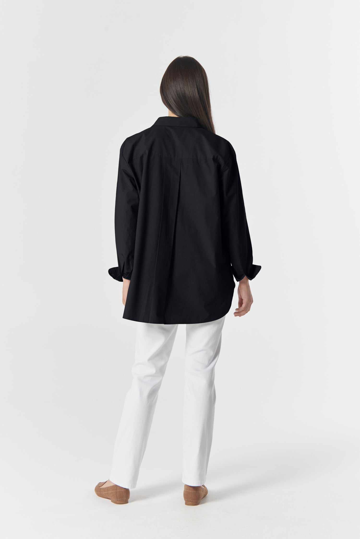 Goondiwindi Cotton Blouses Bloom Oversized Basic Shirt - Dark Navy