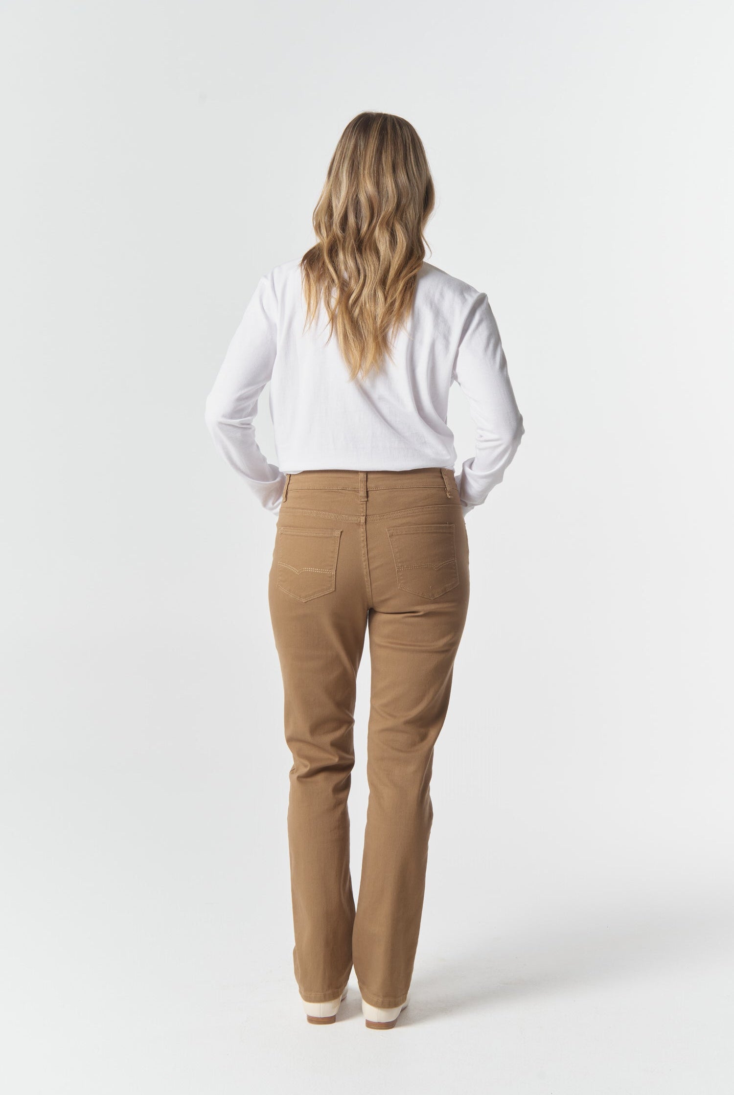5 Pocket Twill Jean - Tobacco by Goondiwindi Cotton. Timeless women’s fashion using natural fibres and classic shapes