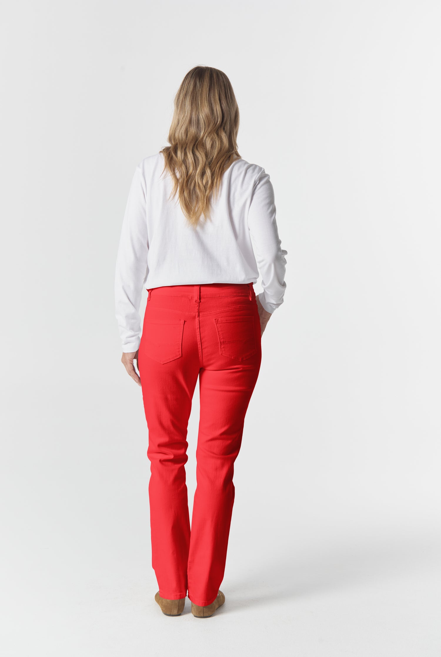 Goondiwindi Cotton Bottoms 5 Pocket Fitted Jean - Poinsettia