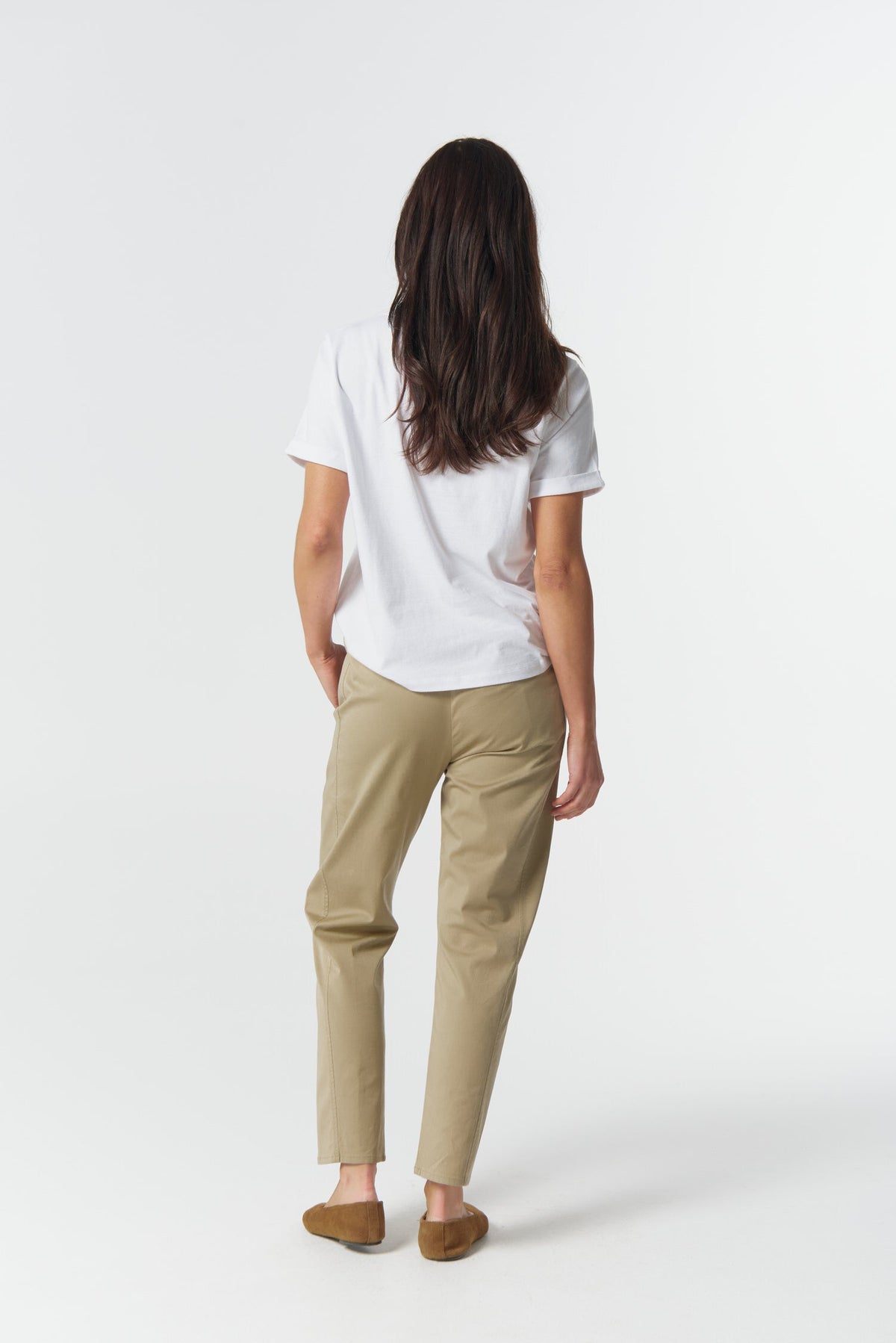 Goondiwindi Cotton Bottoms Weekend Cotton Stretch Jogger - Beige