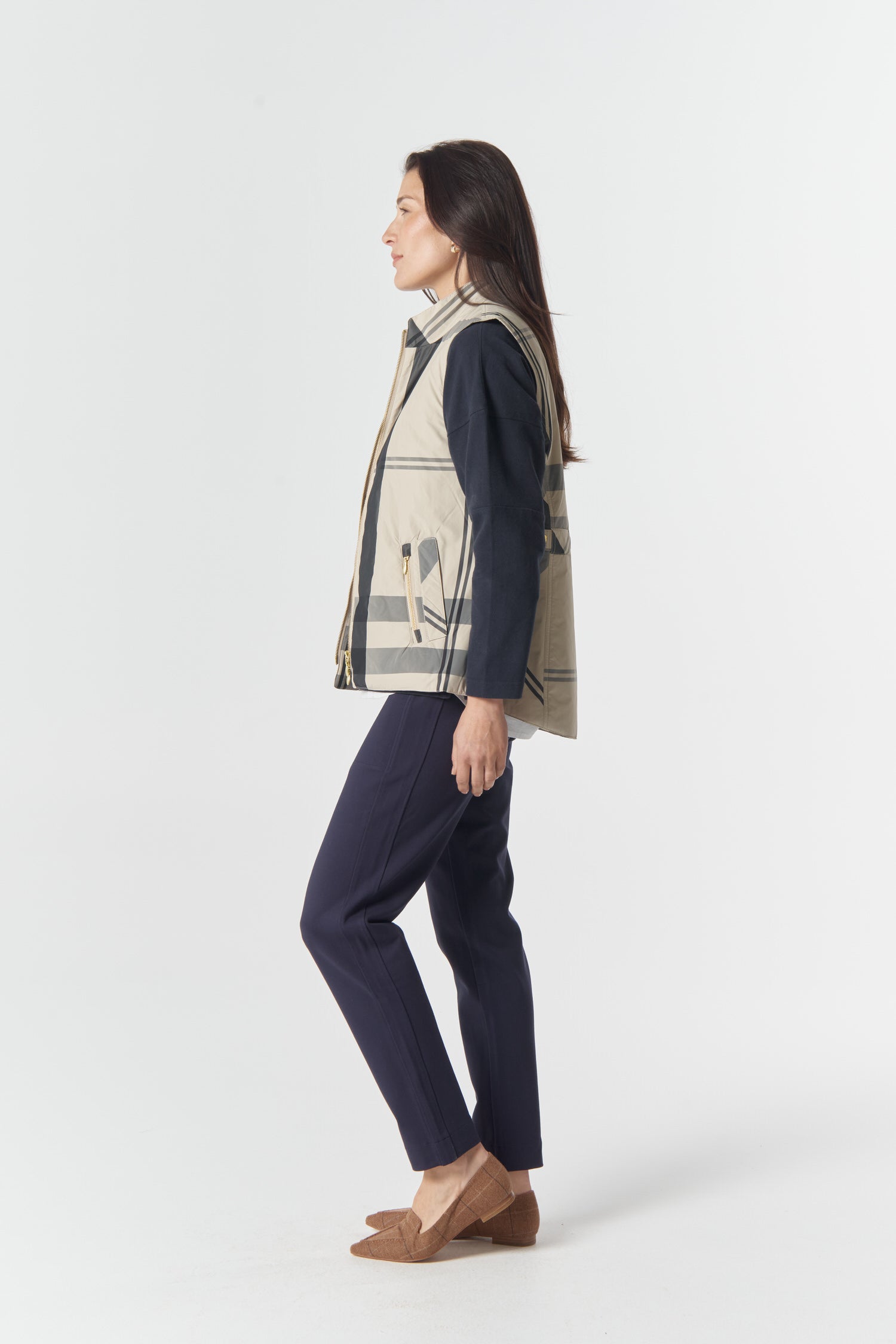 Goondiwindi Cotton Outerwear The Heritage Quilted Vest - Birch Check