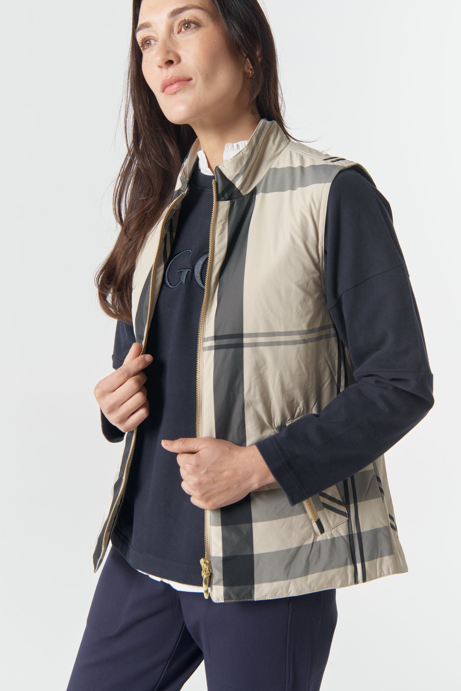 Goondiwindi Cotton Outerwear The Heritage Quilted Vest - Birch Check