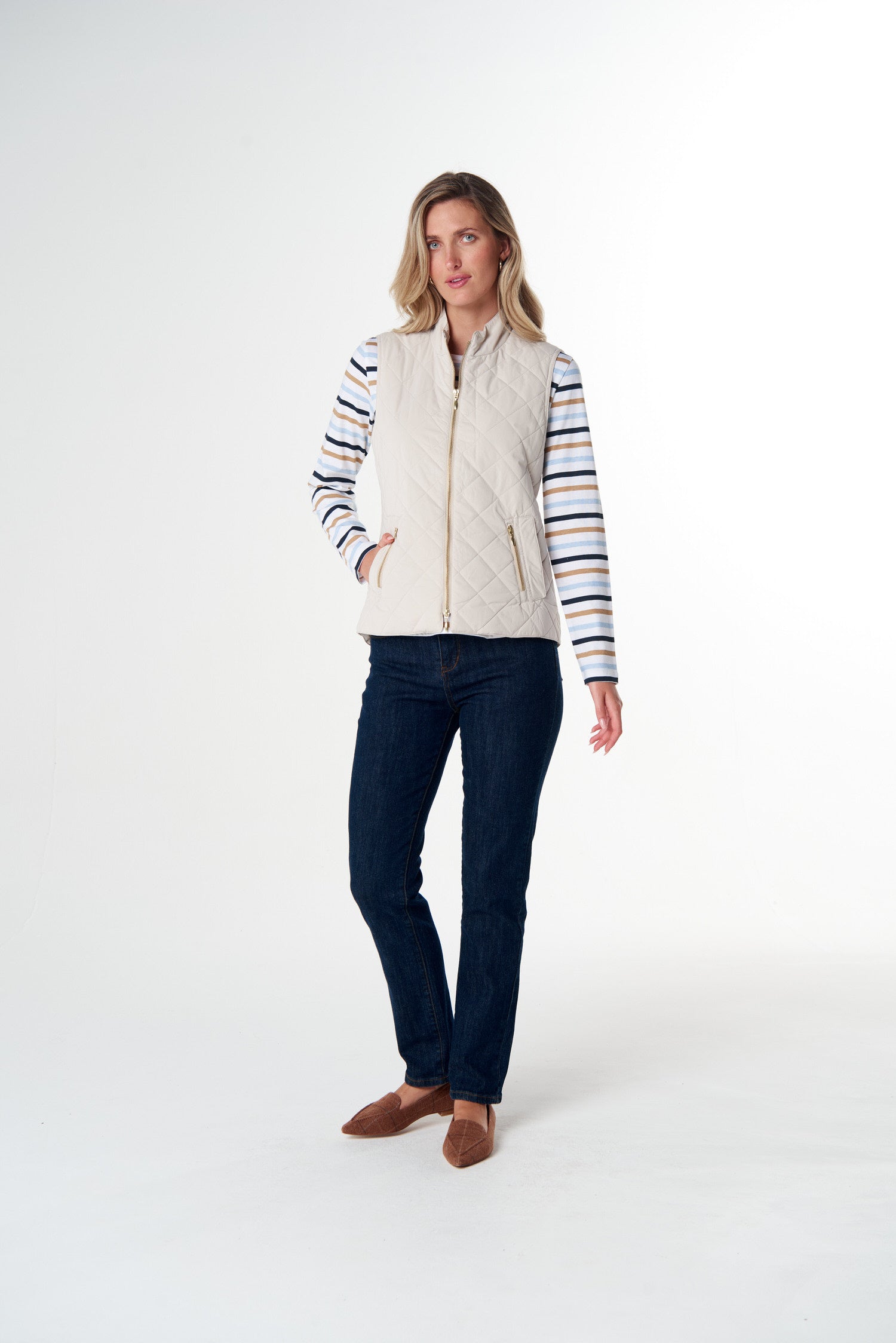 Goondiwindi Cotton Outerwear The Heritage Quilted Vest - Birch
