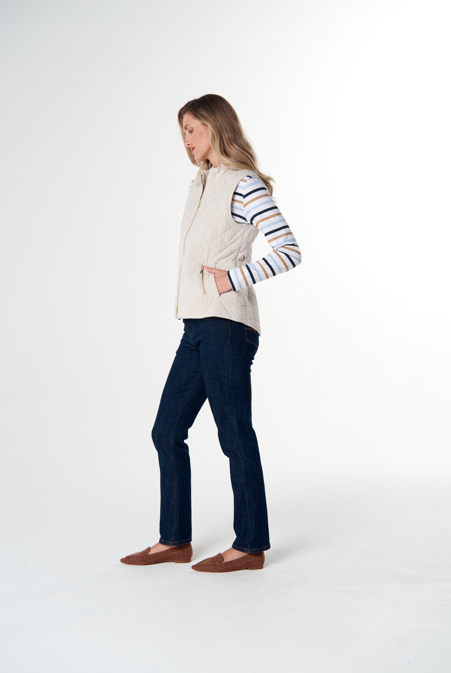 Goondiwindi Cotton Outerwear The Heritage Quilted Vest - Birch