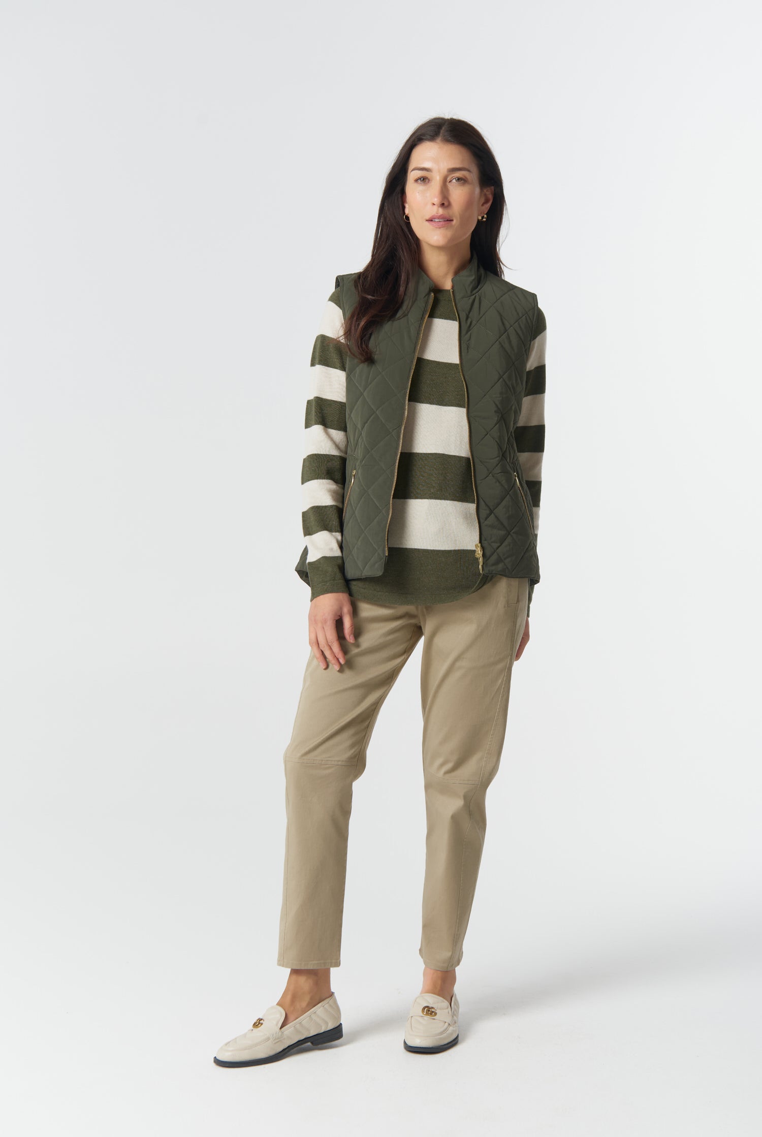 Goondiwindi Cotton Outerwear The Heritage Quilted Vest - Khaki