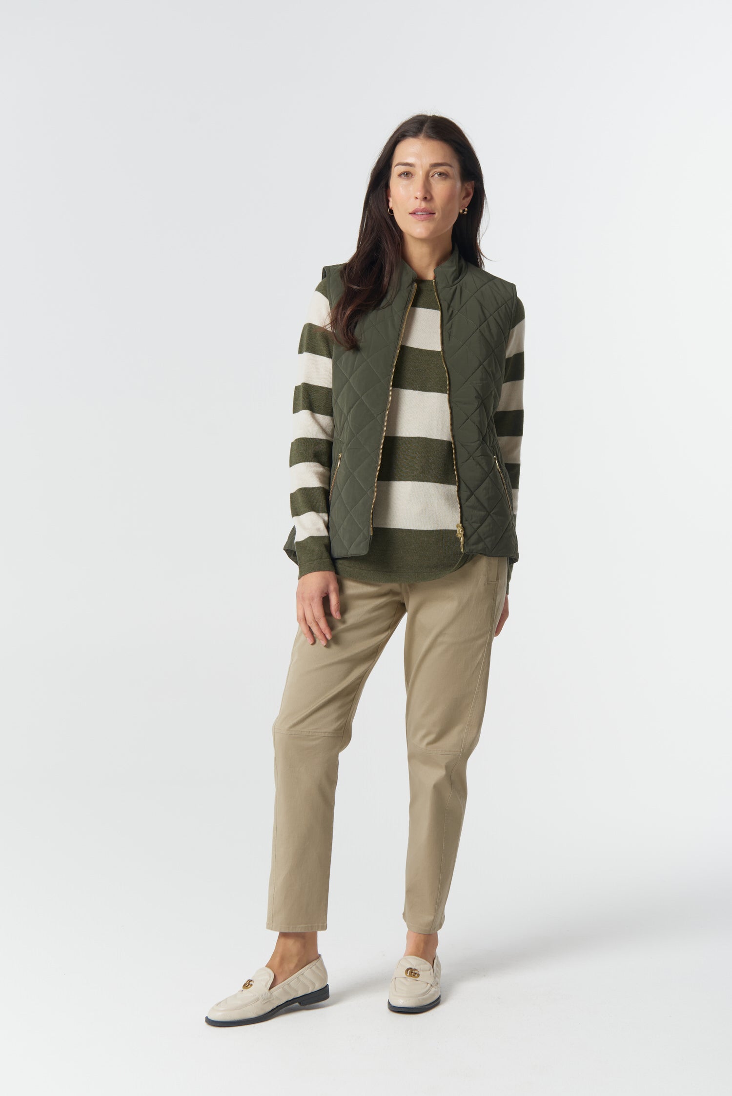 Goondiwindi Cotton Outerwear The Heritage Quilted Vest - Khaki