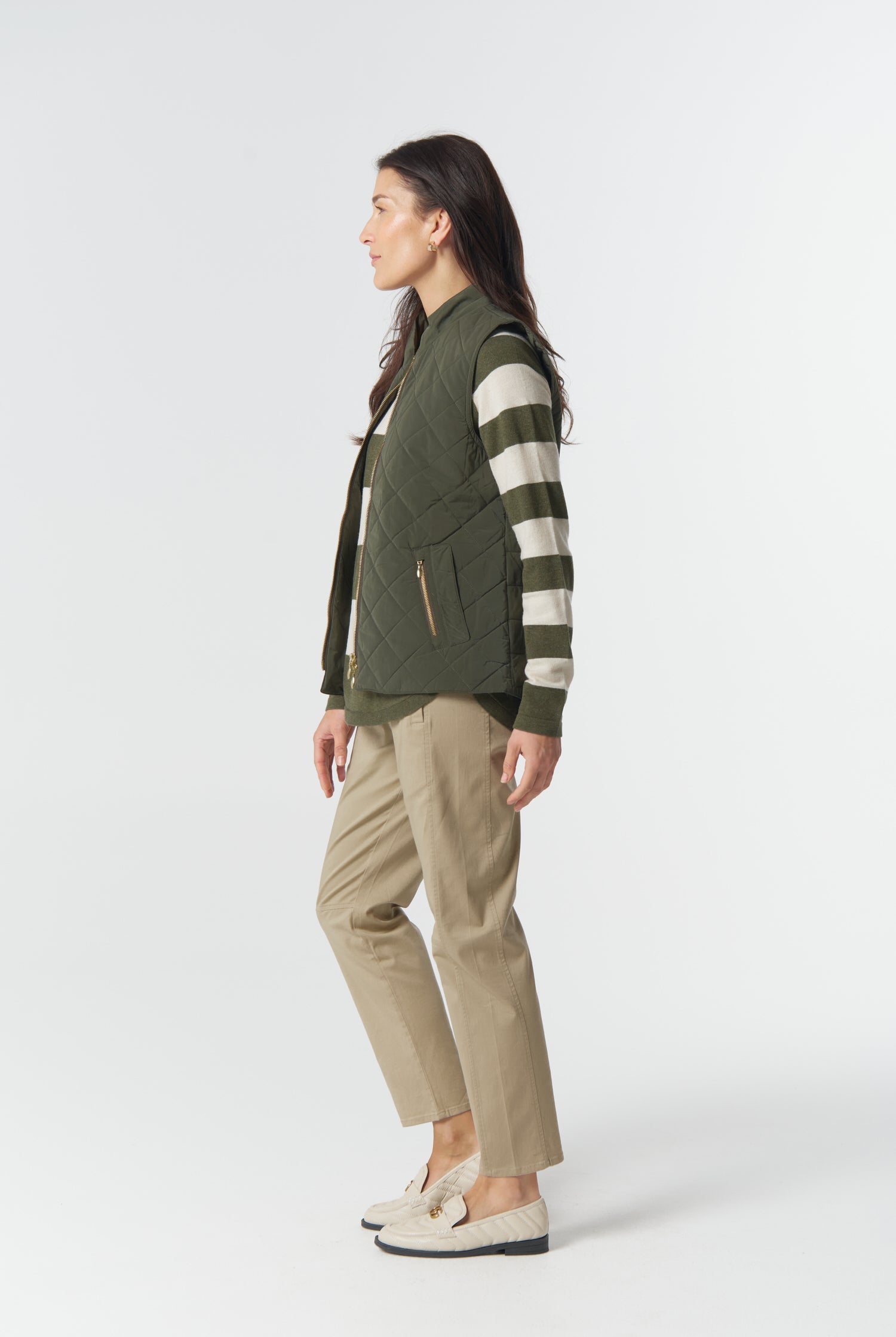Goondiwindi Cotton Outerwear The Heritage Quilted Vest - Khaki