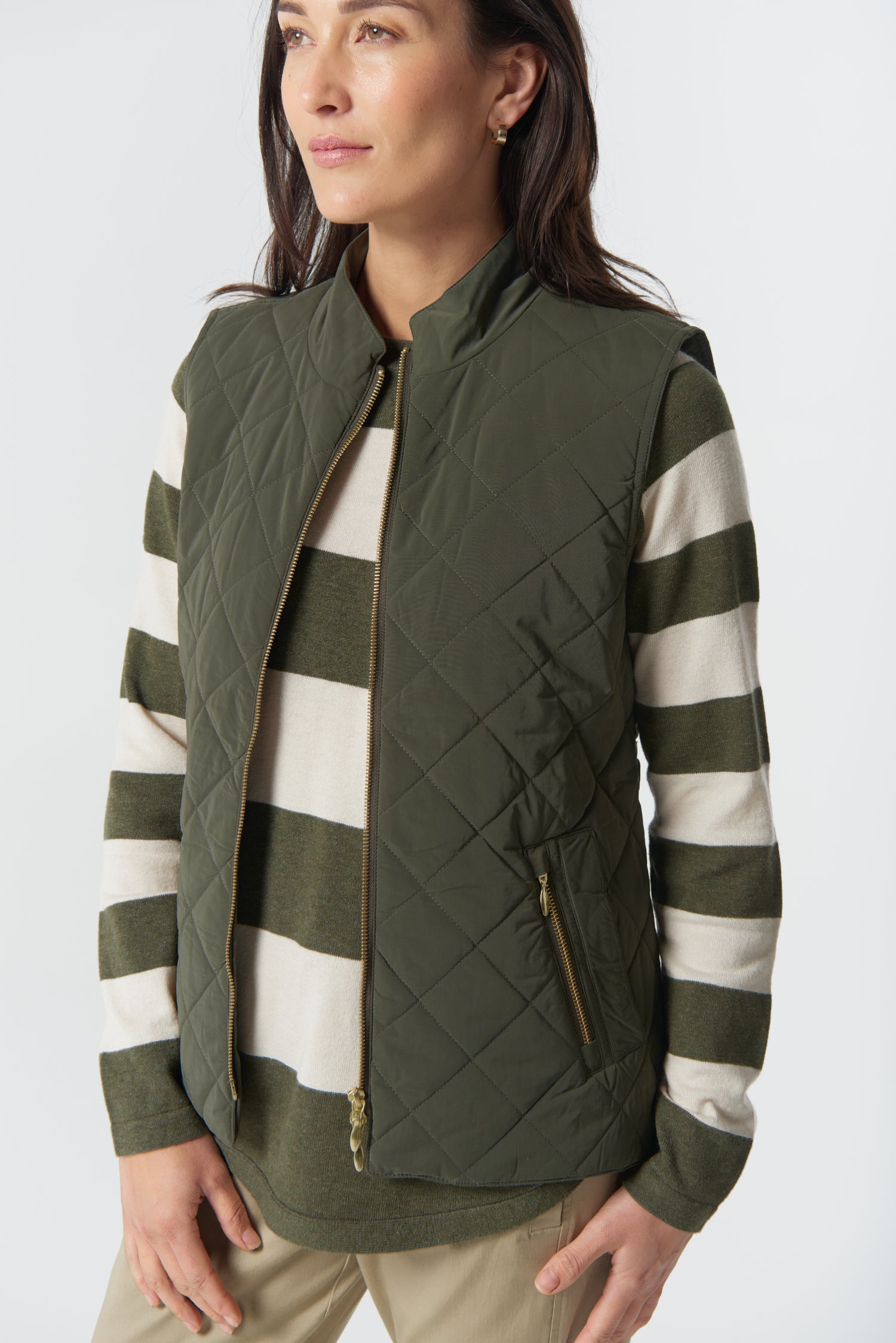 Goondiwindi Cotton Outerwear The Heritage Quilted Vest - Khaki