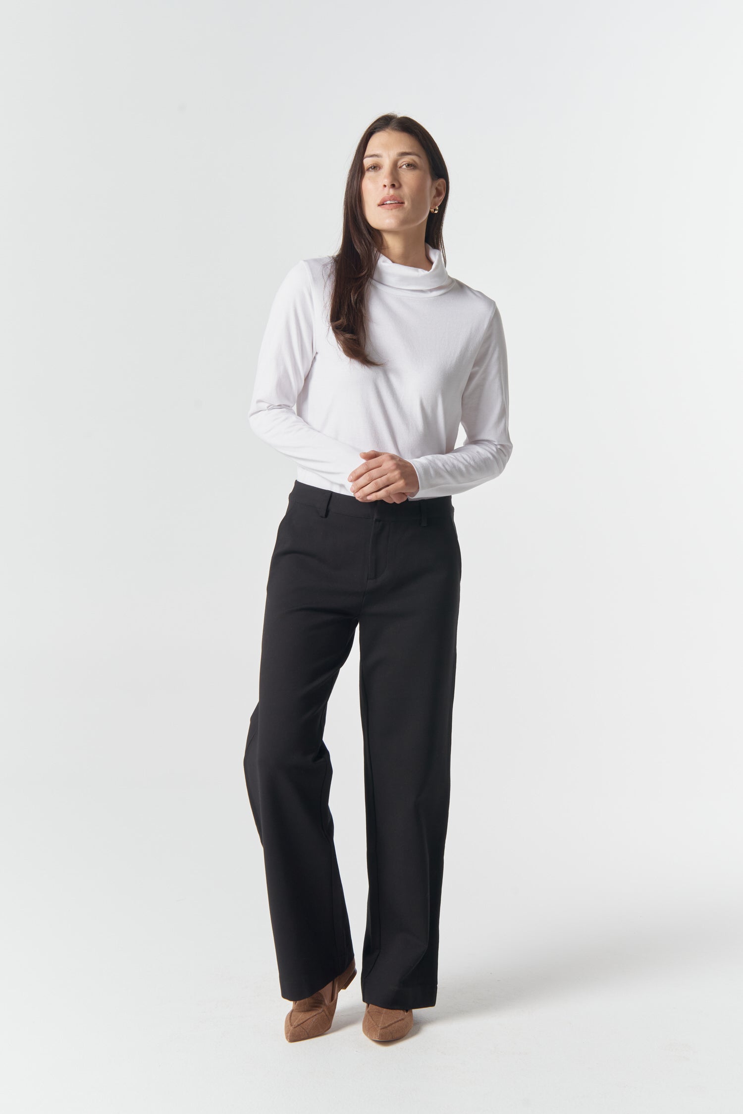 Workday Ponte Pant - Black by Goondiwindi Cotton. Timeless women’s fashion using natural fibres and classic shapes