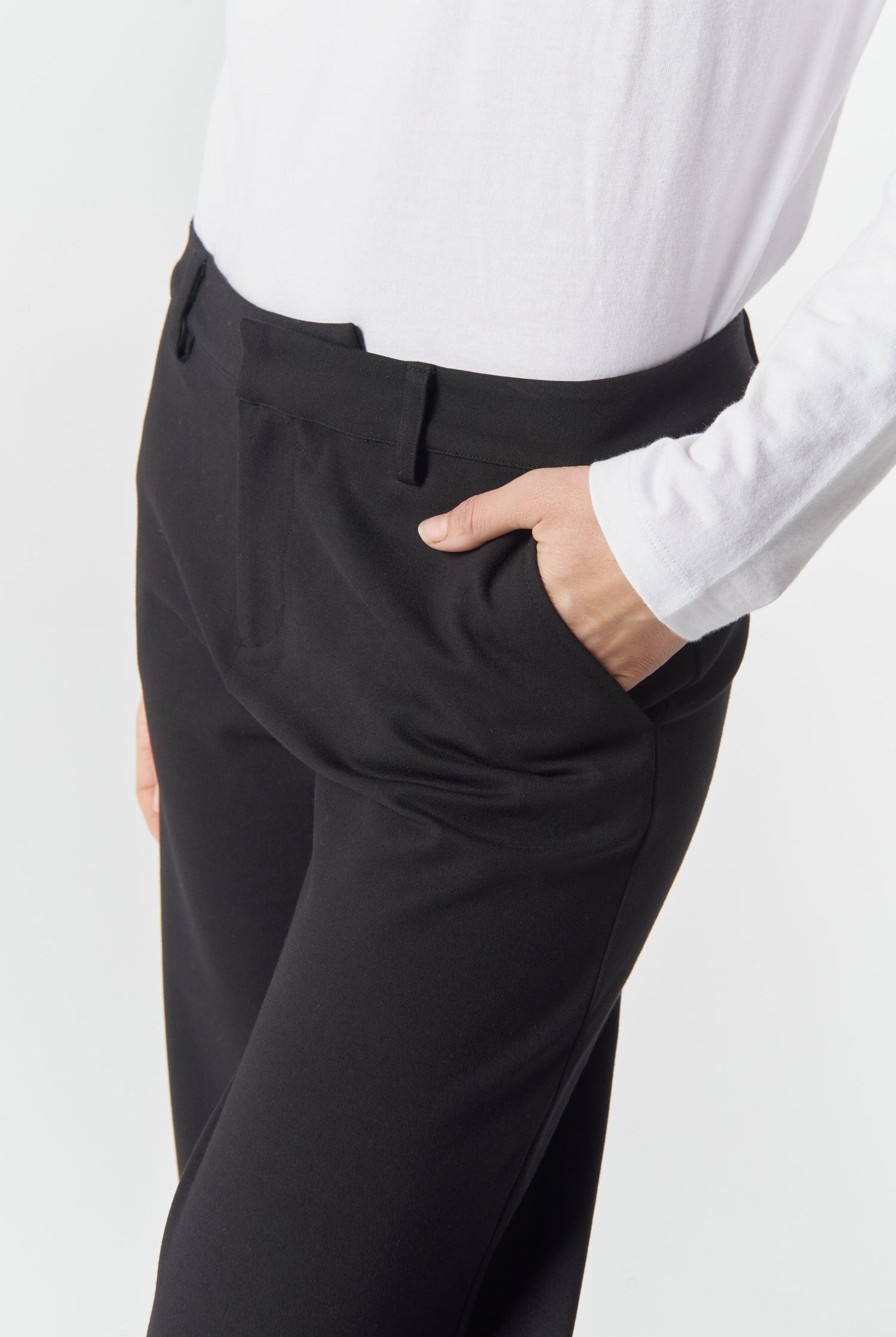 Workday Ponte Pant - Black by Goondiwindi Cotton. Timeless women’s fashion using natural fibres and classic shapes