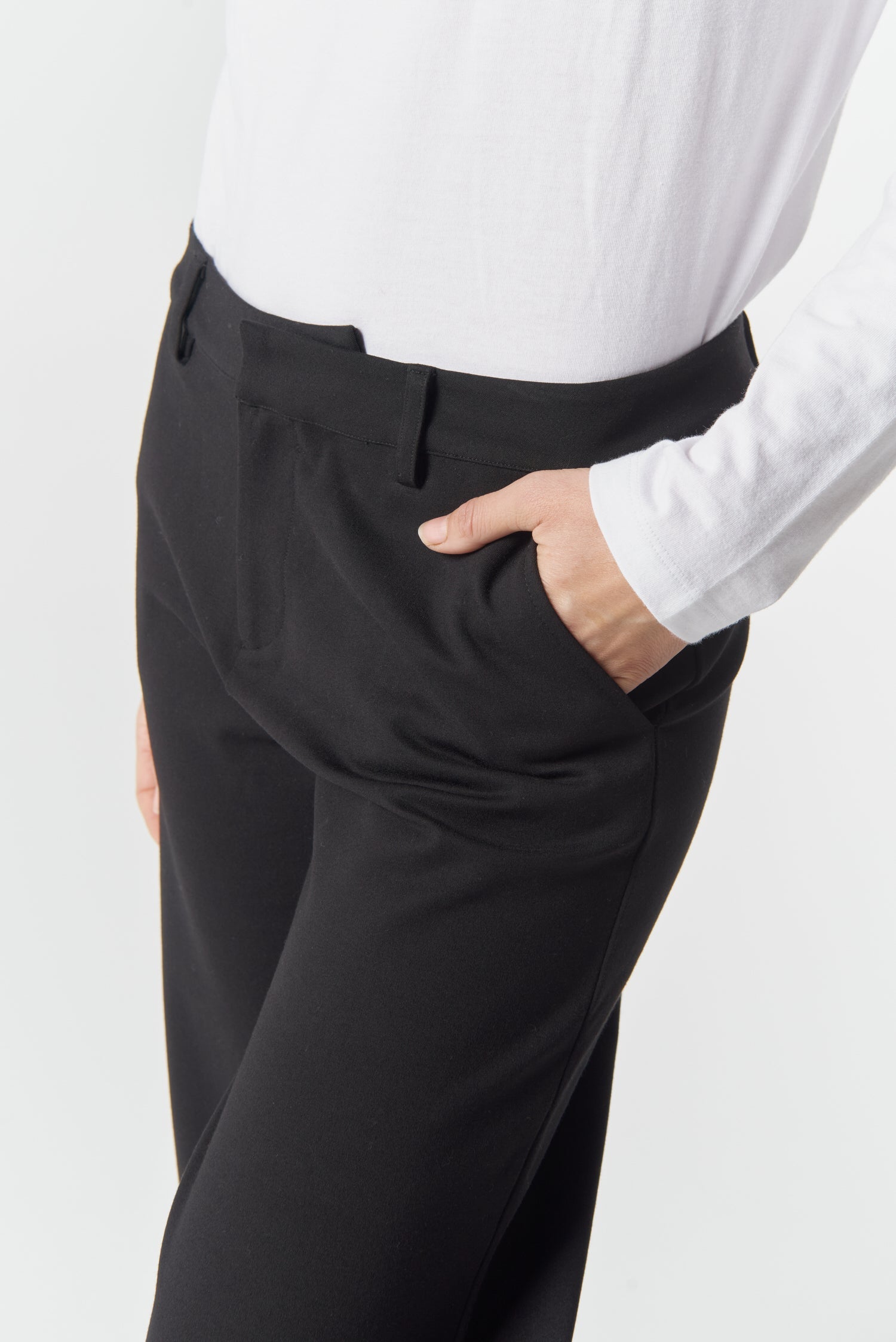 Workday Ponte Pant - Black by Goondiwindi Cotton. Timeless women’s fashion using natural fibres and classic shapes