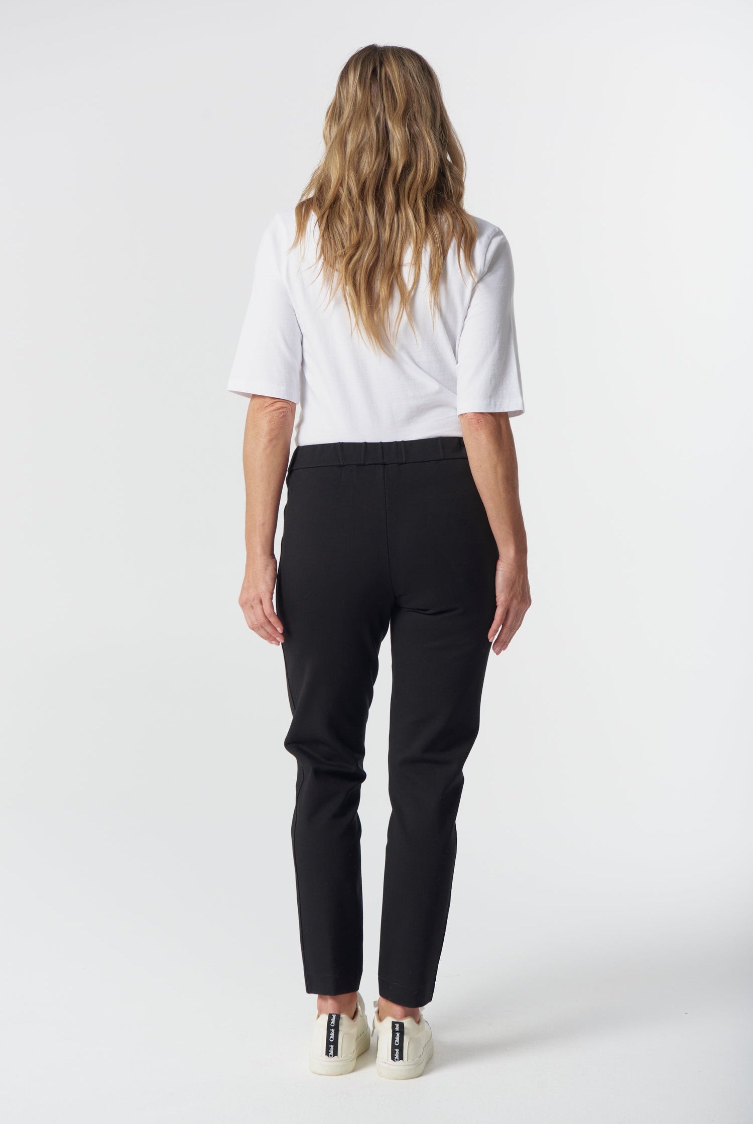 Workday Ponte Jogger - Black by Goondiwindi Cotton. Timeless women’s fashion using natural fibres and classic shapes