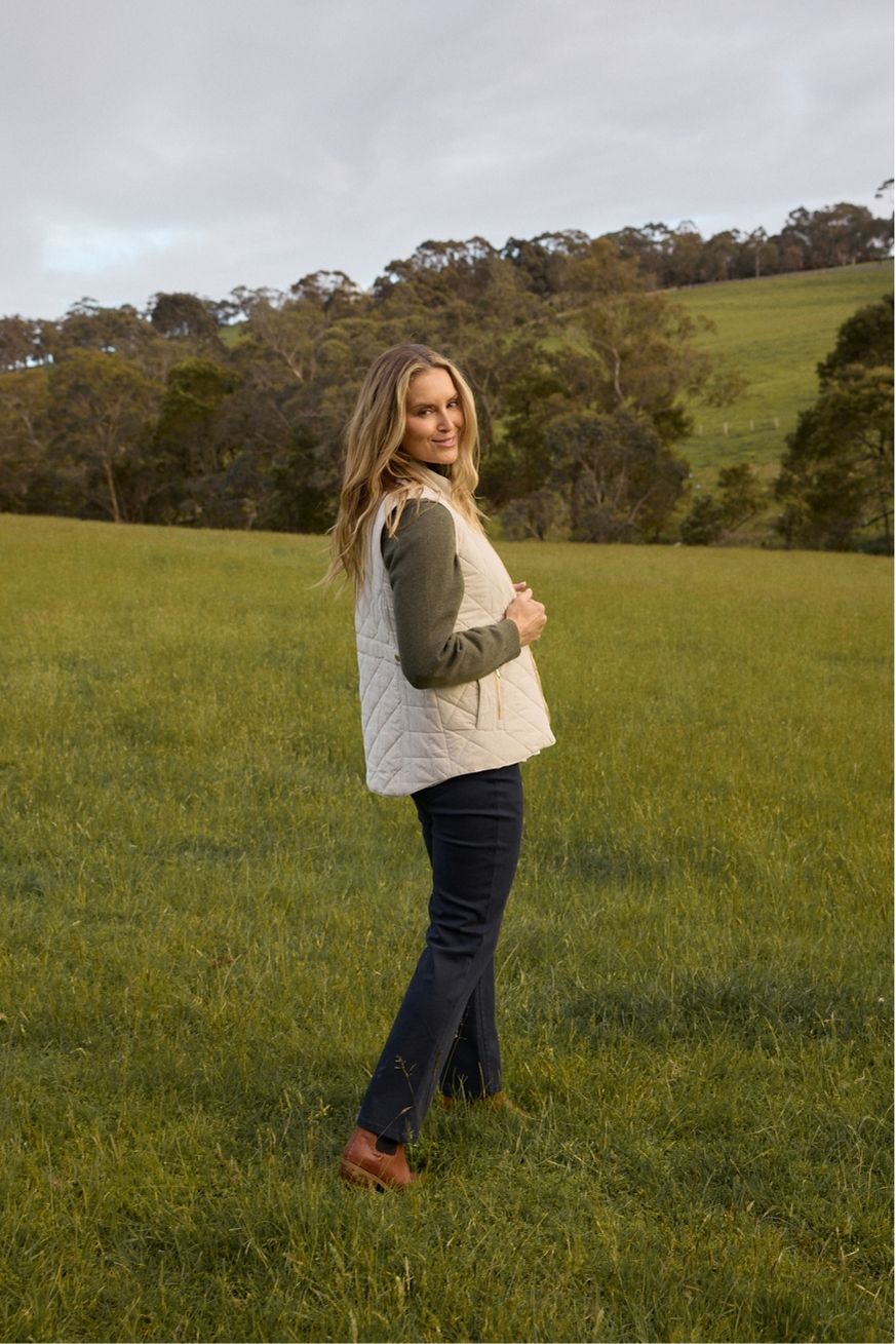 Goondiwindi Cotton Outerwear The Heritage Quilted Vest - Birch