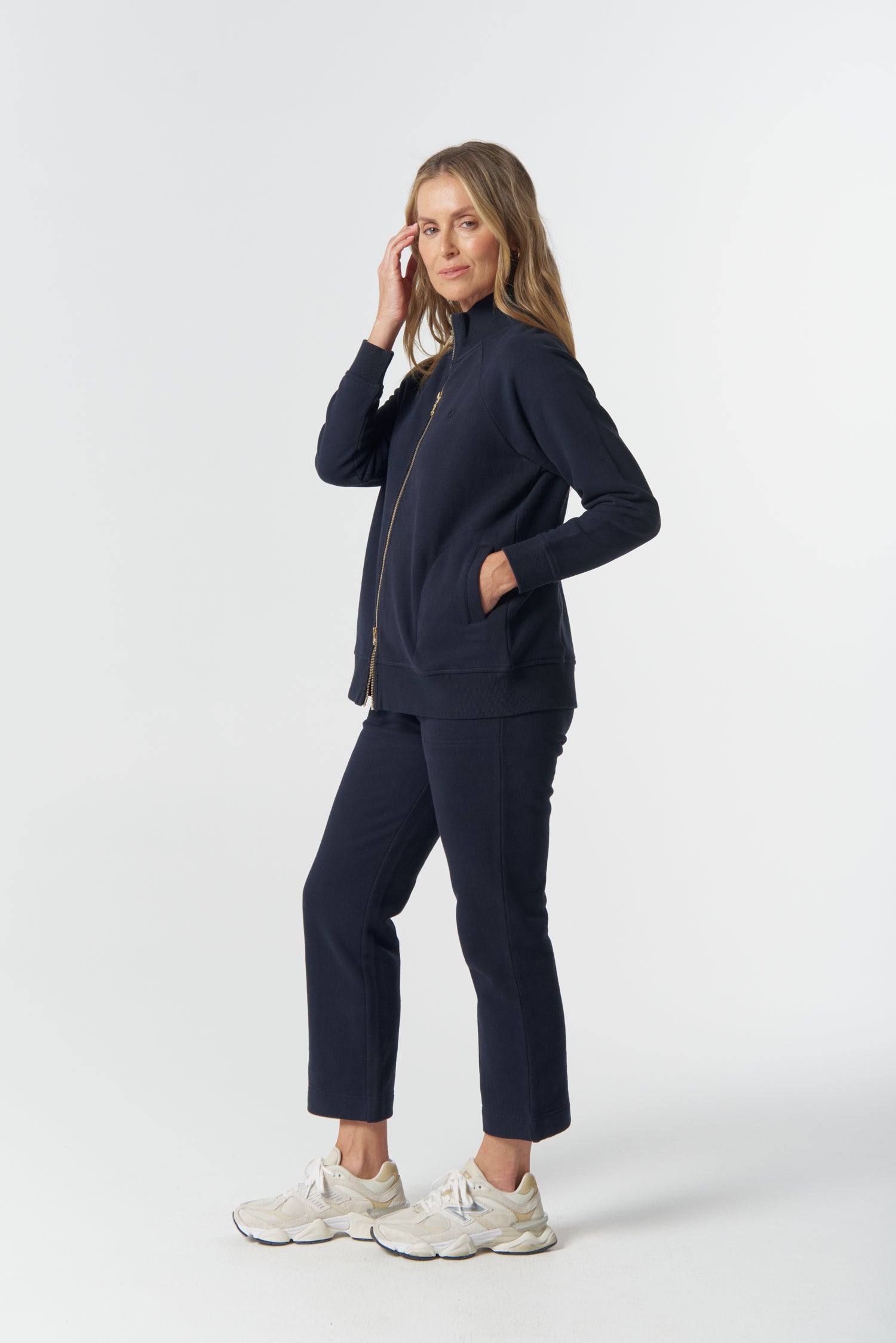 Goondiwindi Cotton Rugbys Barkly Cotton Fleece Jacket - Dark Navy