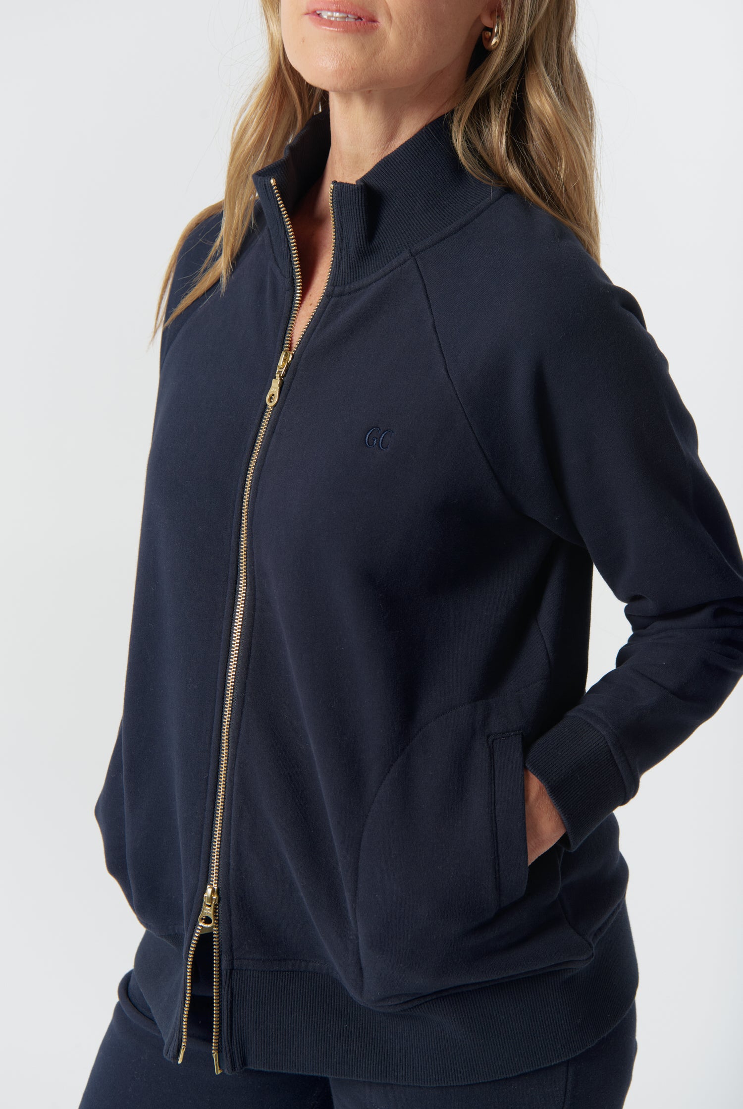 Goondiwindi Cotton Rugbys Barkly Cotton Fleece Jacket - Dark Navy