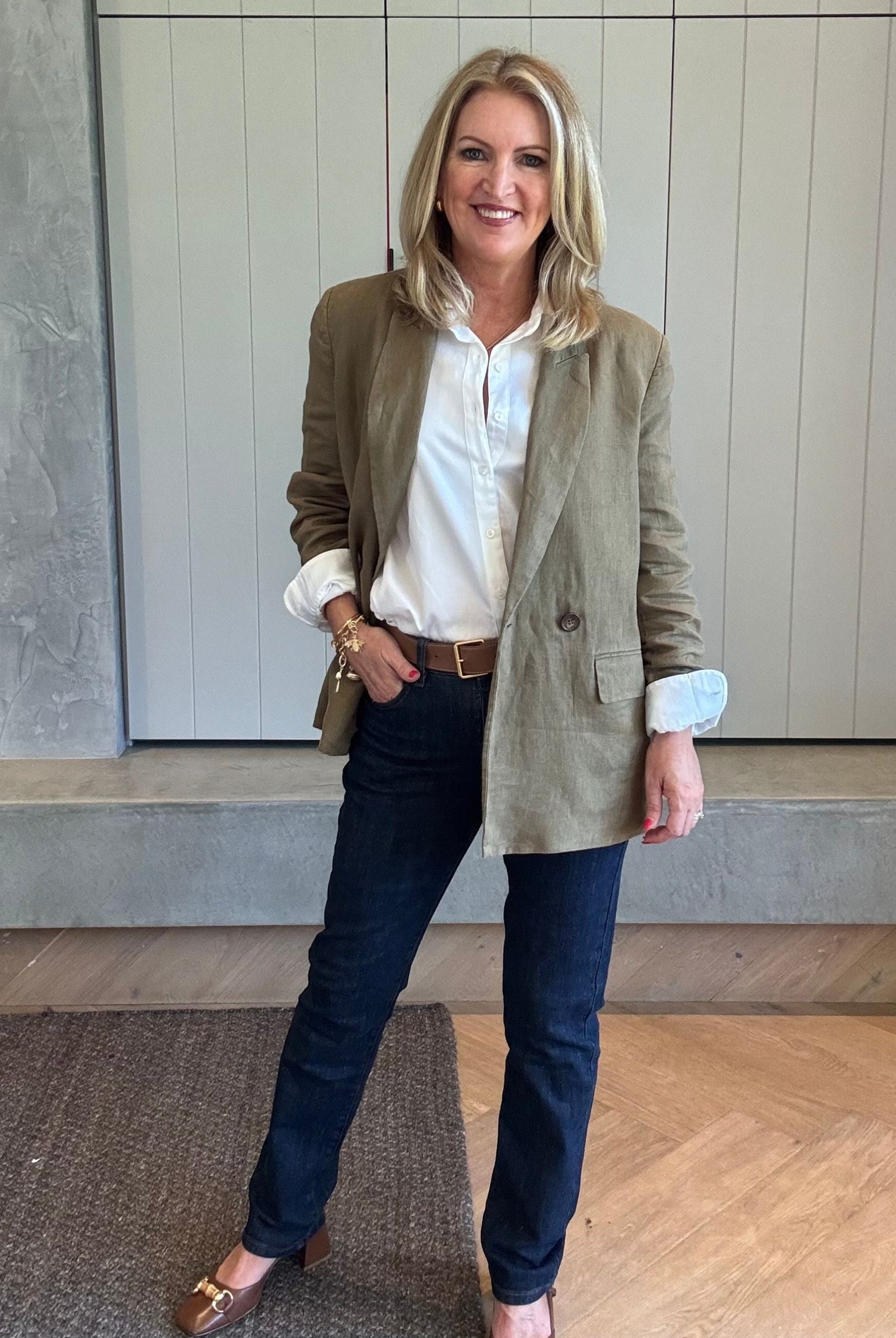 5 Pocket Jean - Dark Indigo by Goondiwindi Cotton. Timeless women’s fashion using natural fibres and classic shapes