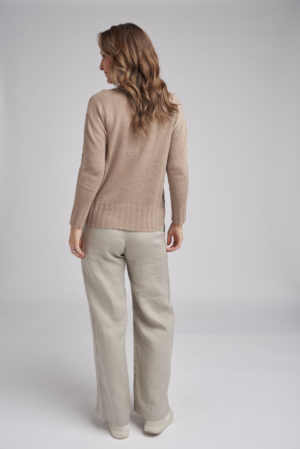 Goondiwindi Cotton Knitwear Turtle Neck Knit Jumper Oatmeal
