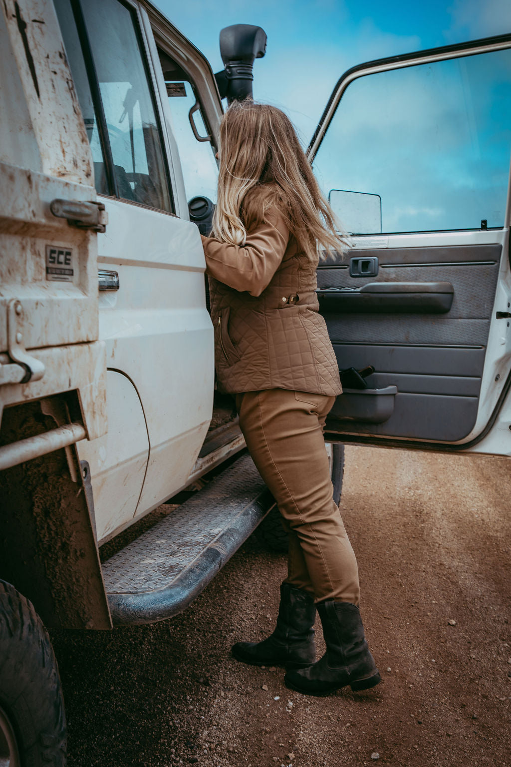 GC Original Solid Colour Rugby - Tobacco by Goondiwindi Cotton. Timeless women’s fashion using natural fibres and classic shapes