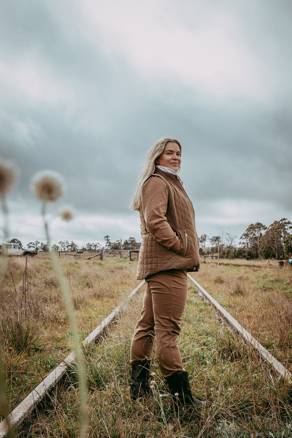 GC Original Solid Colour Rugby - Tobacco by Goondiwindi Cotton. Timeless women’s fashion using natural fibres and classic shapes