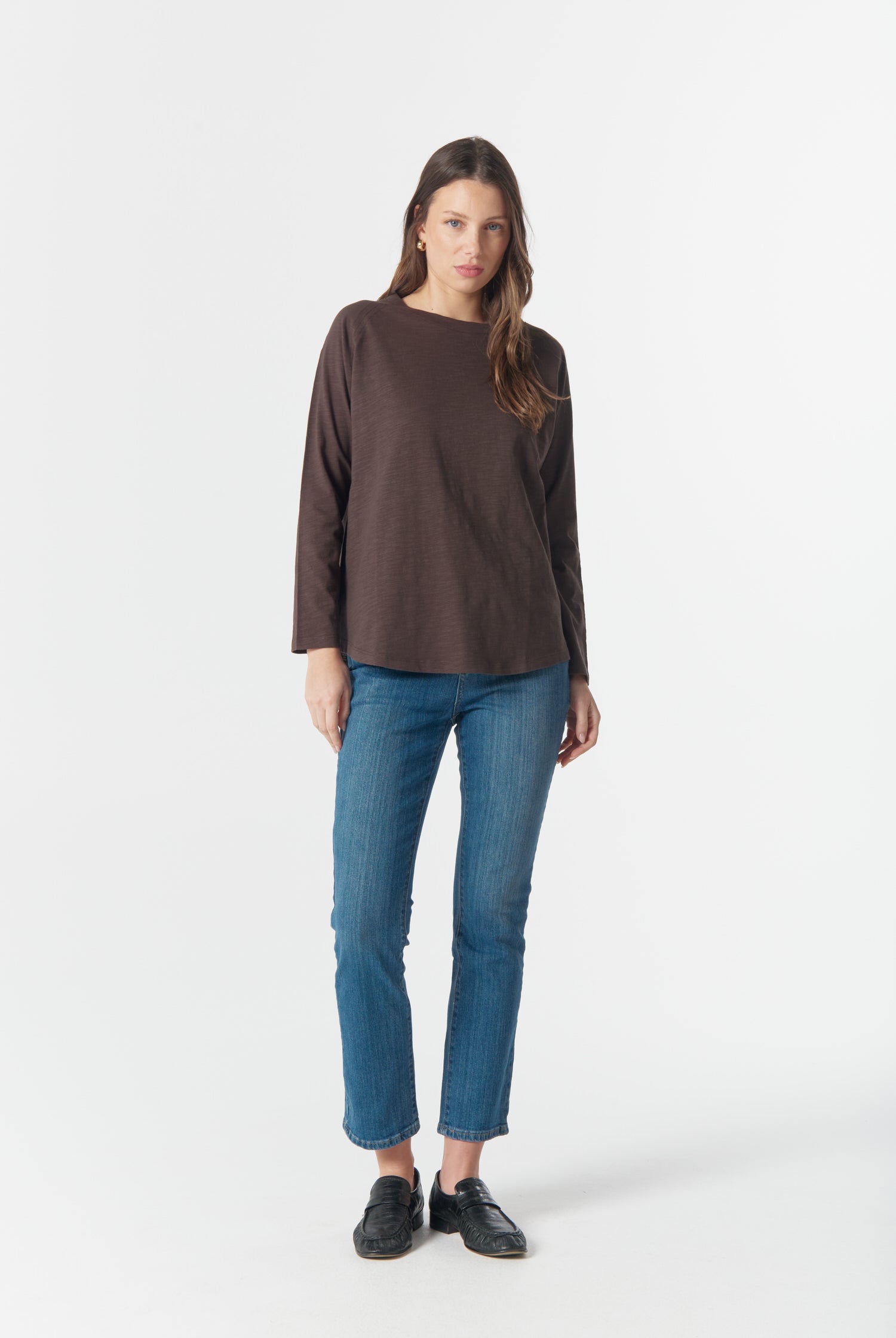 cloth+paper+scissors Tees On Repeat Raglan Tee - Chocolate Torte