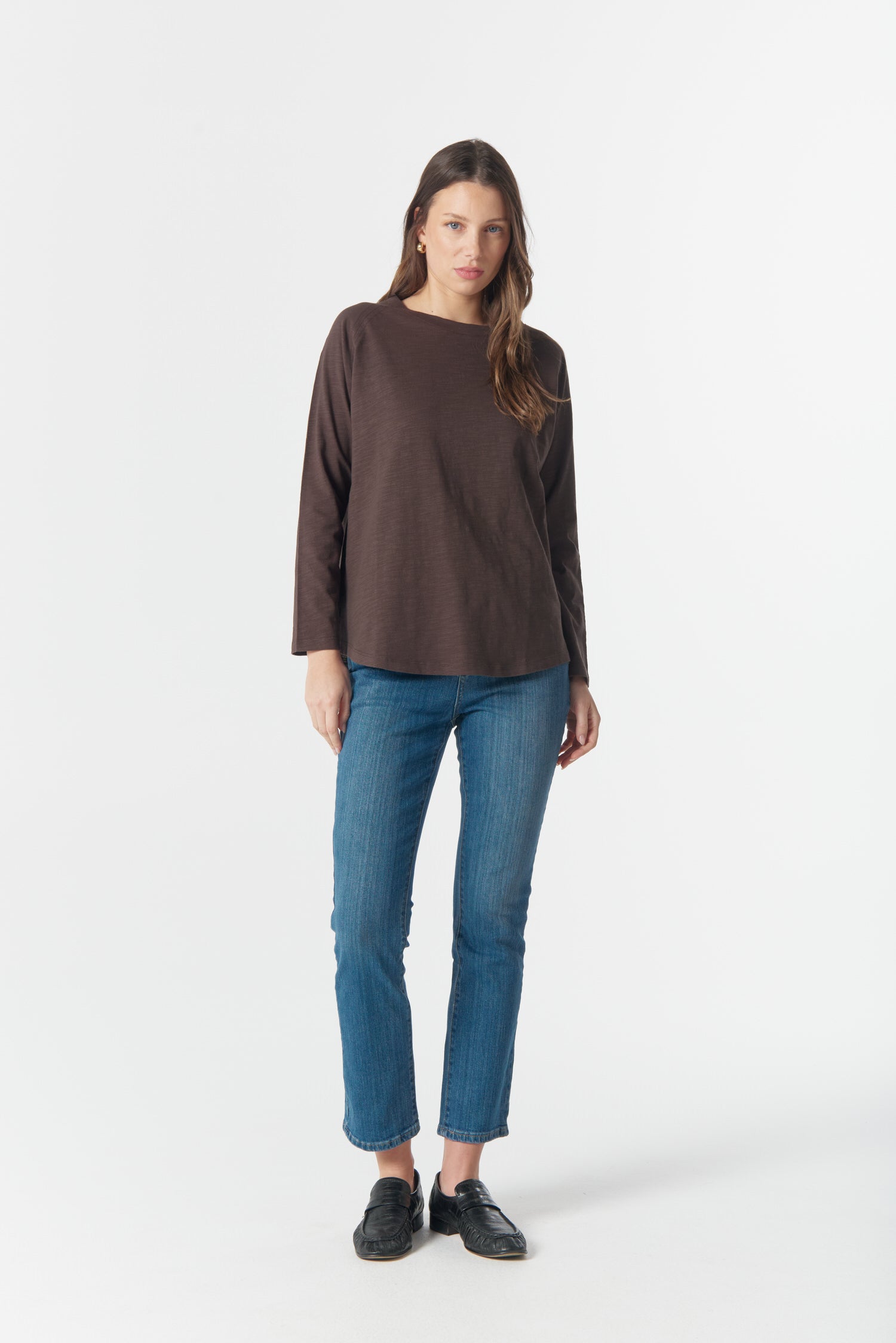 cloth+paper+scissors Tees On Repeat Raglan Tee - Chocolate Torte