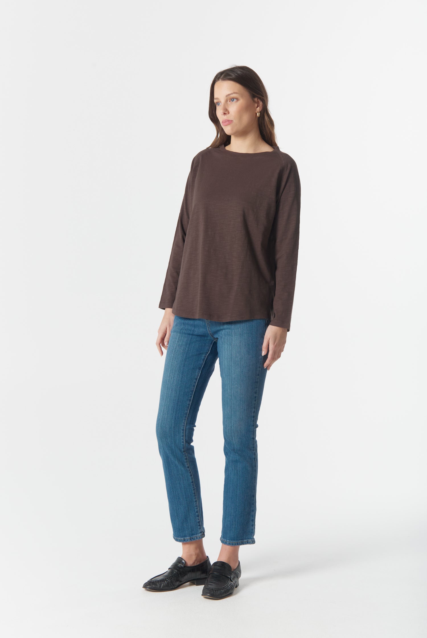 cloth+paper+scissors Tees On Repeat Raglan Tee - Chocolate Torte