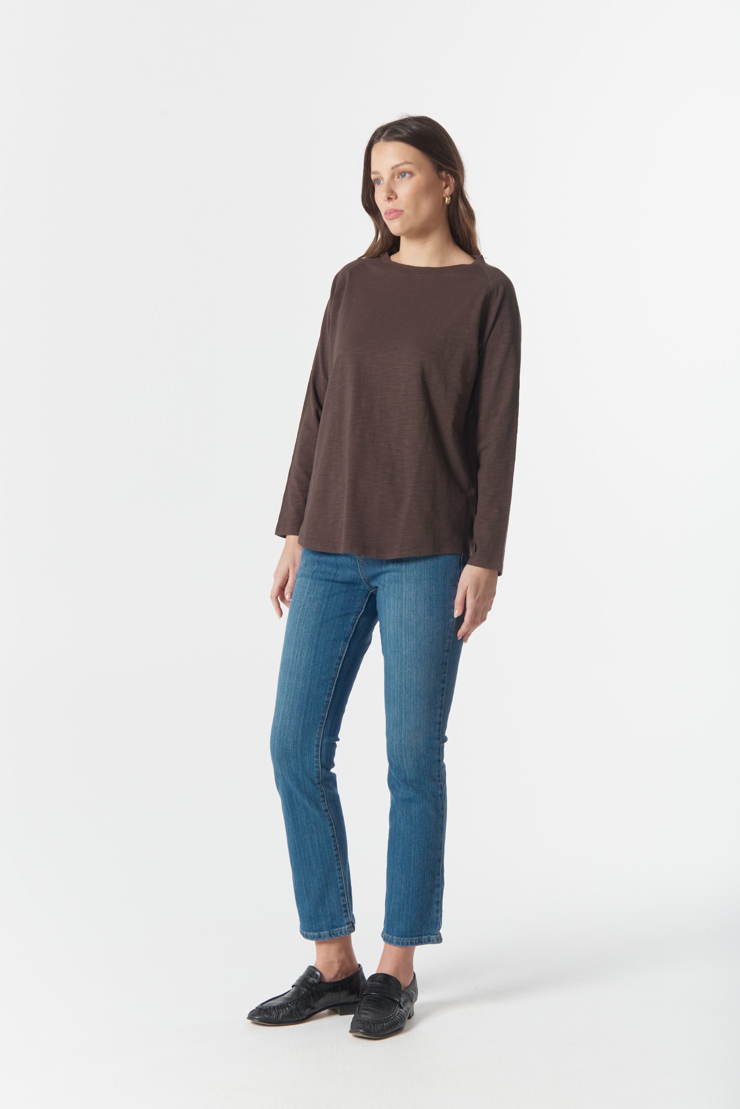 cloth+paper+scissors Tees On Repeat Raglan Tee - Chocolate Torte