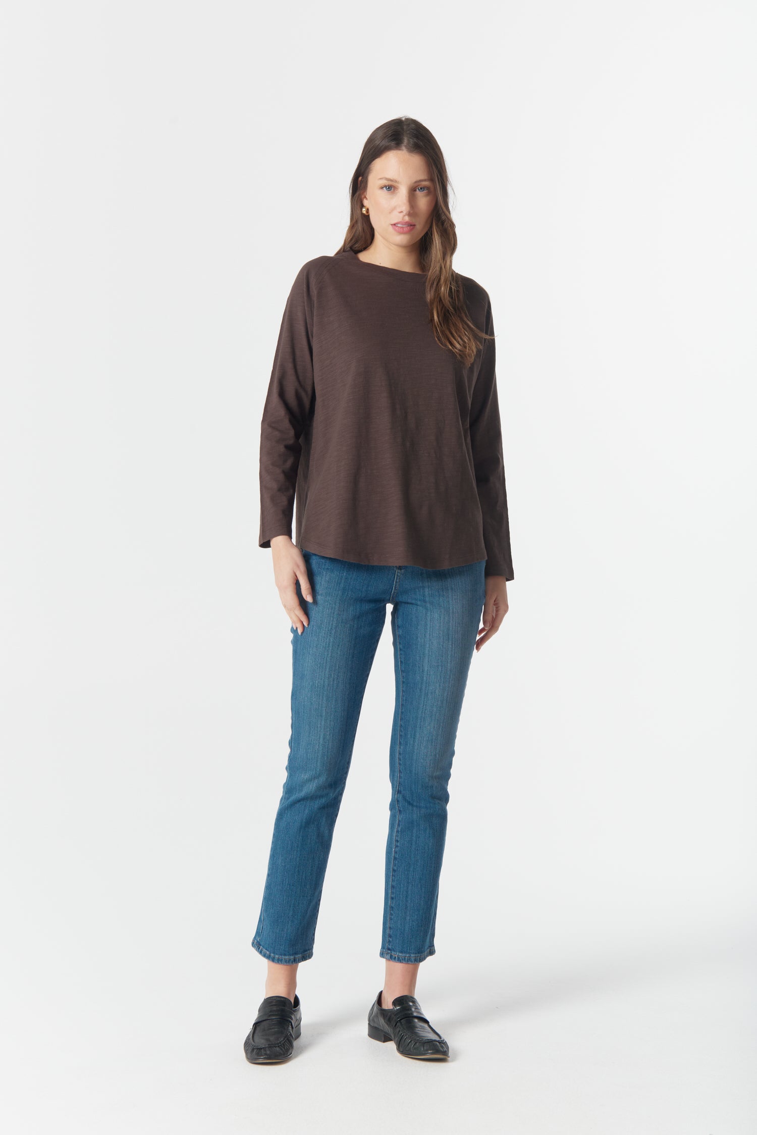cloth+paper+scissors Tees On Repeat Raglan Tee - Chocolate Torte