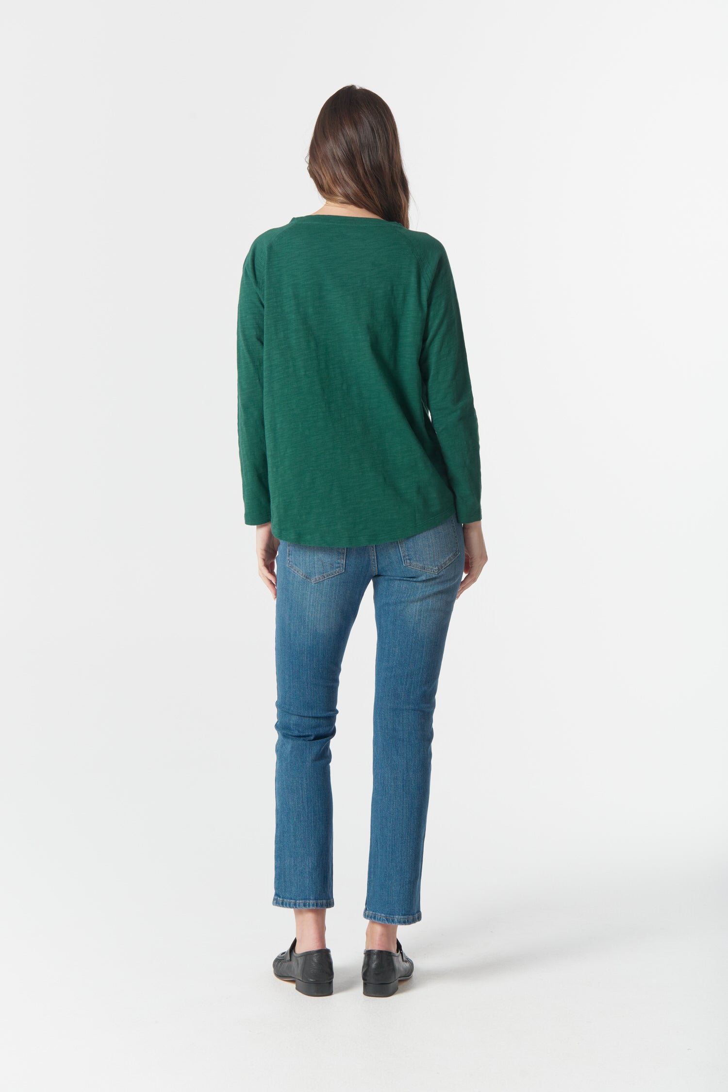 cloth+paper+scissors Tees On Repeat Raglan Tee - Rainforest