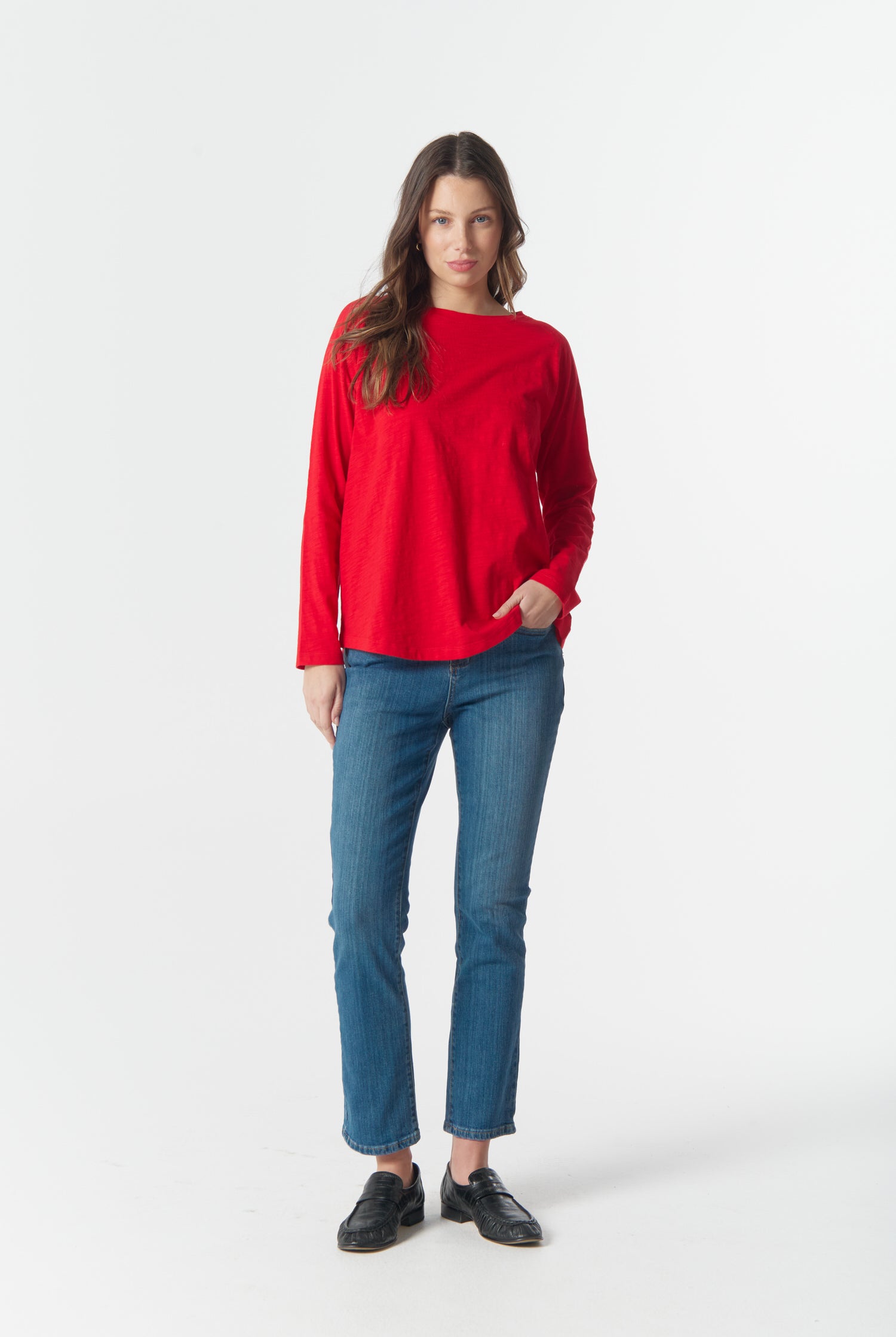 cloth+paper+scissors Tees On Repeat Raglan Tee - Salsa