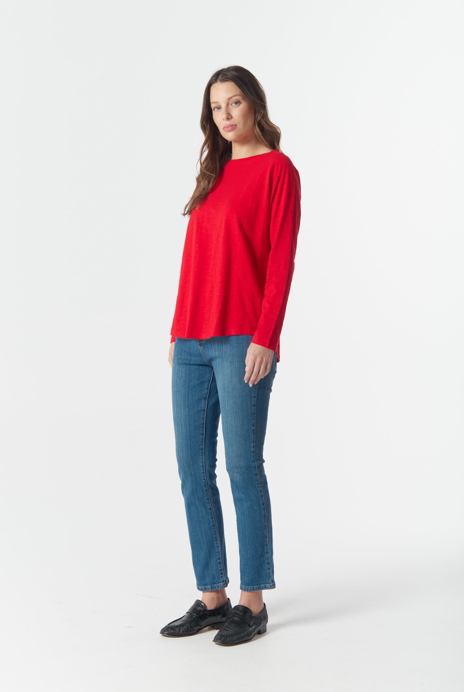 cloth+paper+scissors Tees On Repeat Raglan Tee - Salsa