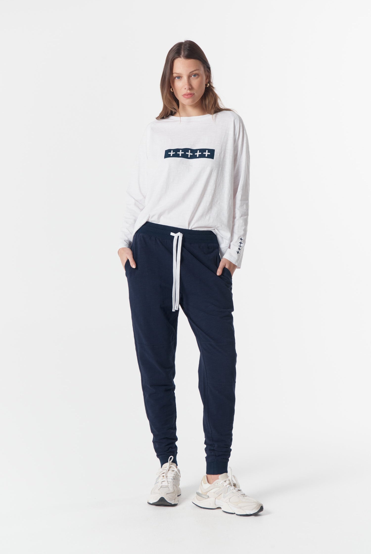 Back By Demand Cotton Jogger - Parisian Night by cloth+paper+scissors. Timeless women’s fashion using natural fibres and classic shapes