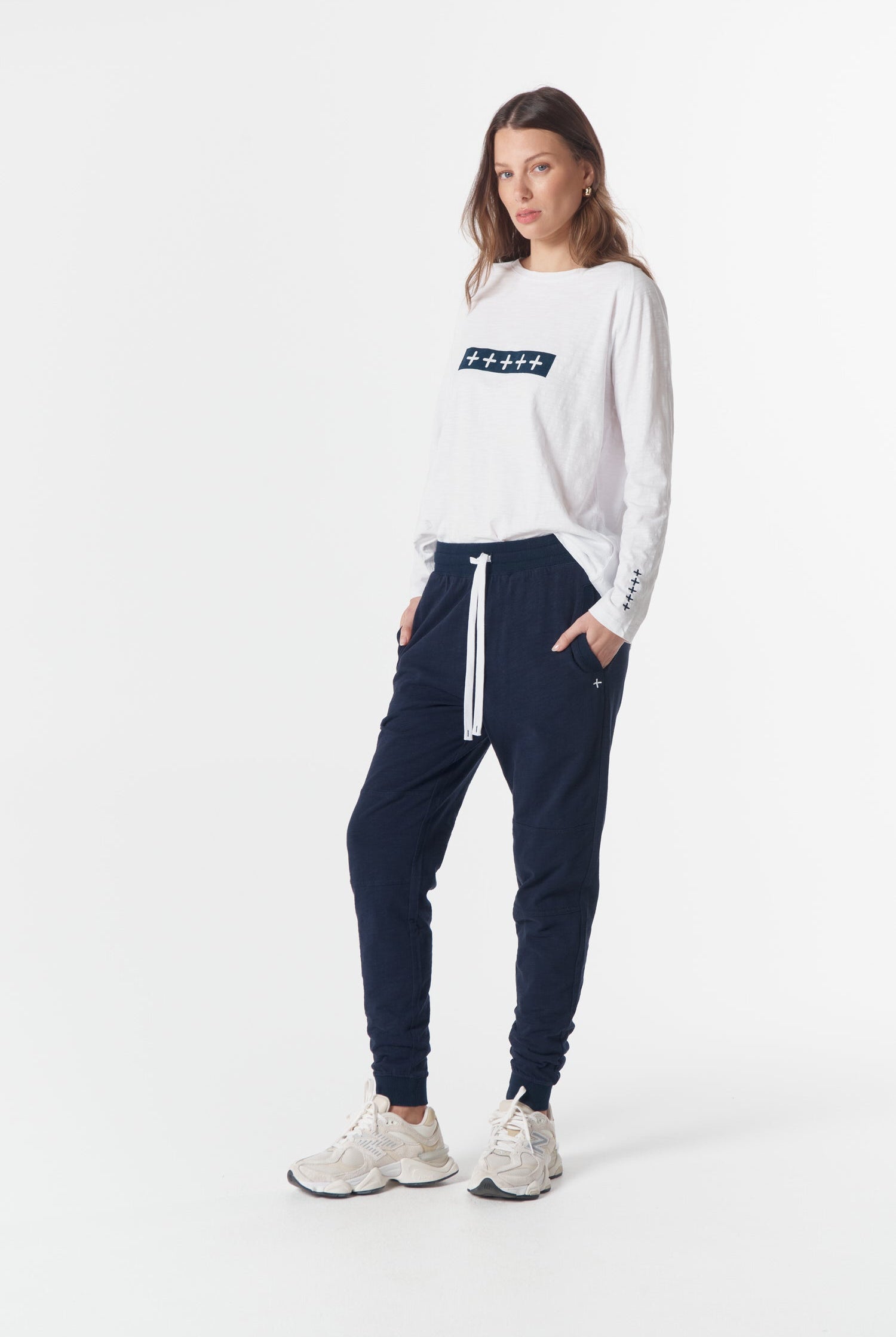 Back By Demand Cotton Jogger - Parisian Night by cloth+paper+scissors. Timeless women’s fashion using natural fibres and classic shapes