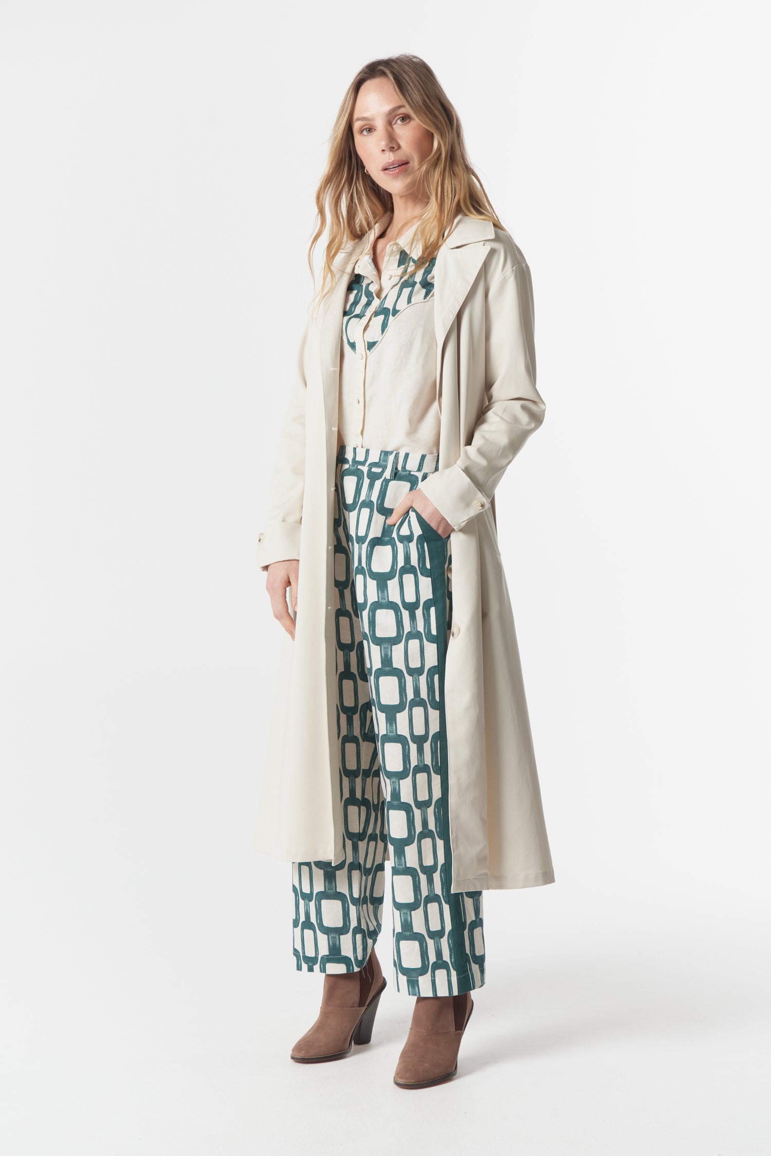 cloth+paper+scissors Bottoms The Sundance Pant - Chain Print