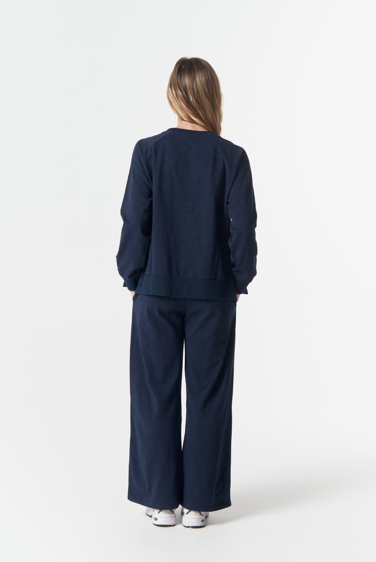 cloth+paper+scissors Rugbys My Fave Cotton Five Cross Sweater - Parisian Navy/White