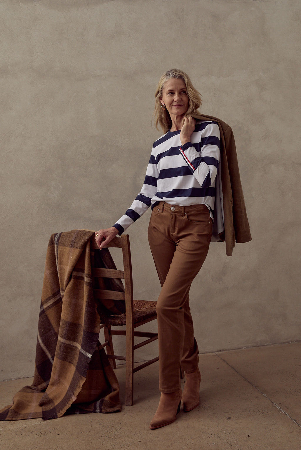 5 Pocket Twill Jean - Tobacco by Goondiwindi Cotton. Timeless women’s fashion using natural fibres and classic shapes