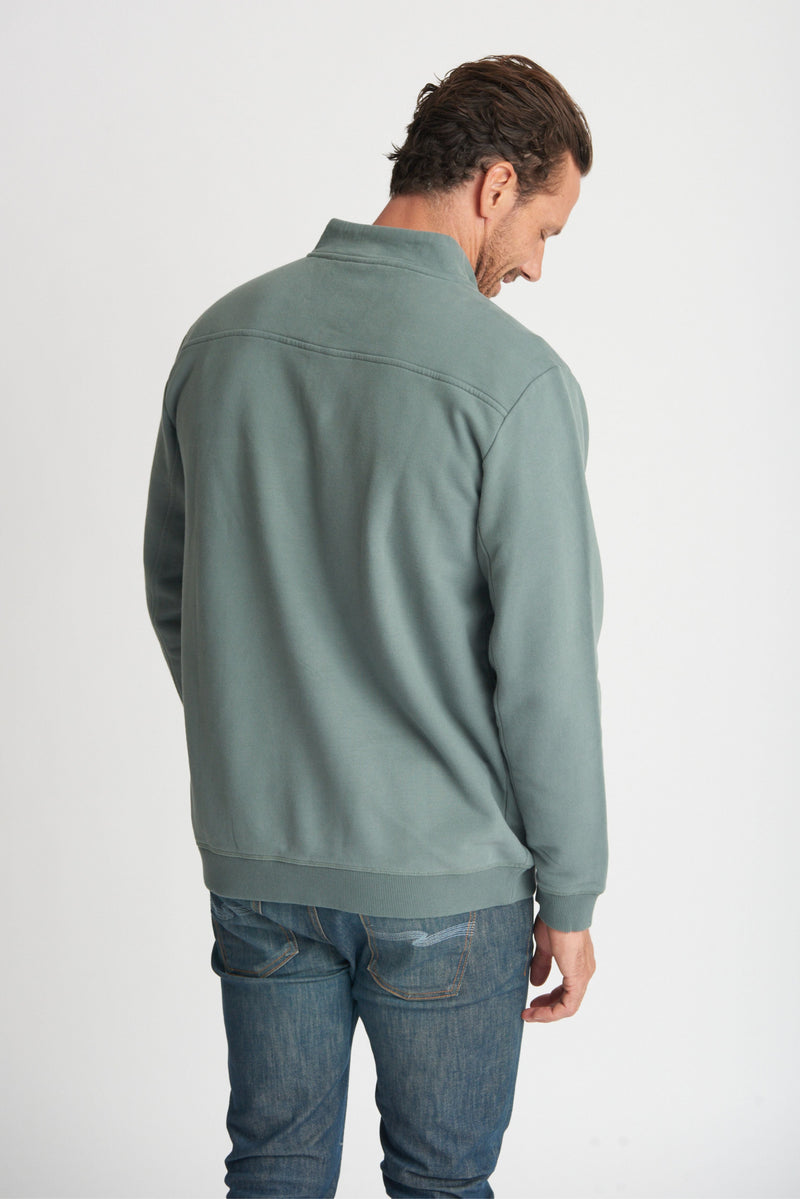 Mens Cotton Solid Sweater Forest