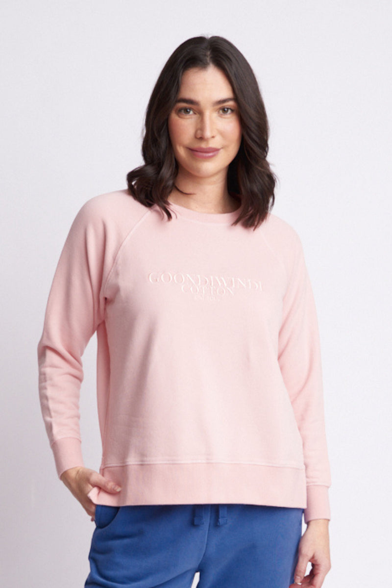 Goondiwindi Cotton est1992 Sweater Pale Pink