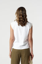 Dawn Cotton Muscle Tee - White by Goondiwindi Cotton. Timeless women’s fashion using natural fibres and classic shapes