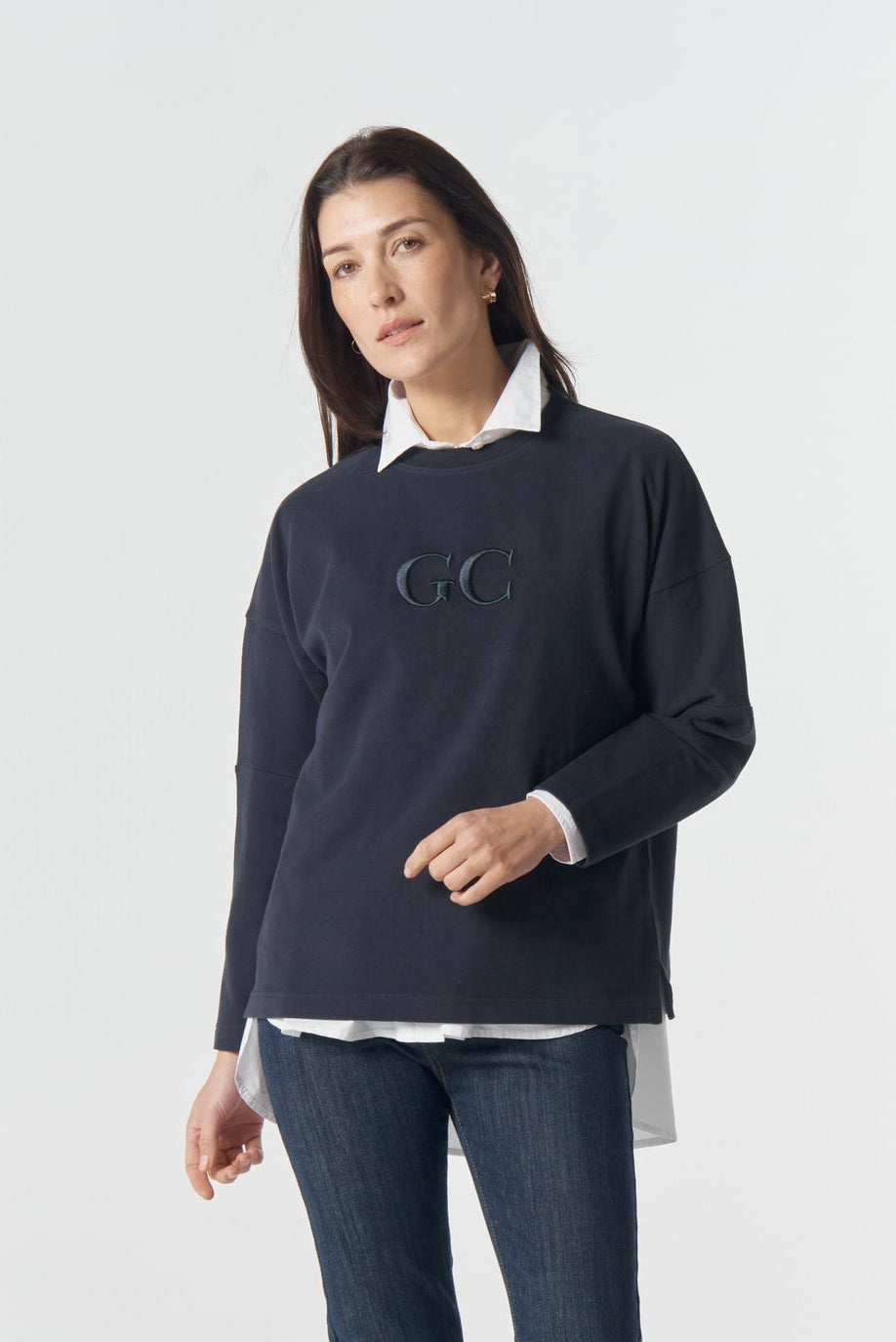 Goondiwindi Cotton Rugbys GC Logo Cotton Sweater - Dark Navy