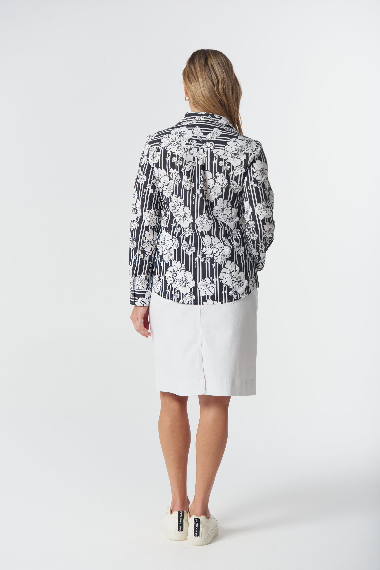 Goondiwindi Cotton Blouses Cotton Classic Shirt - Camelia Print