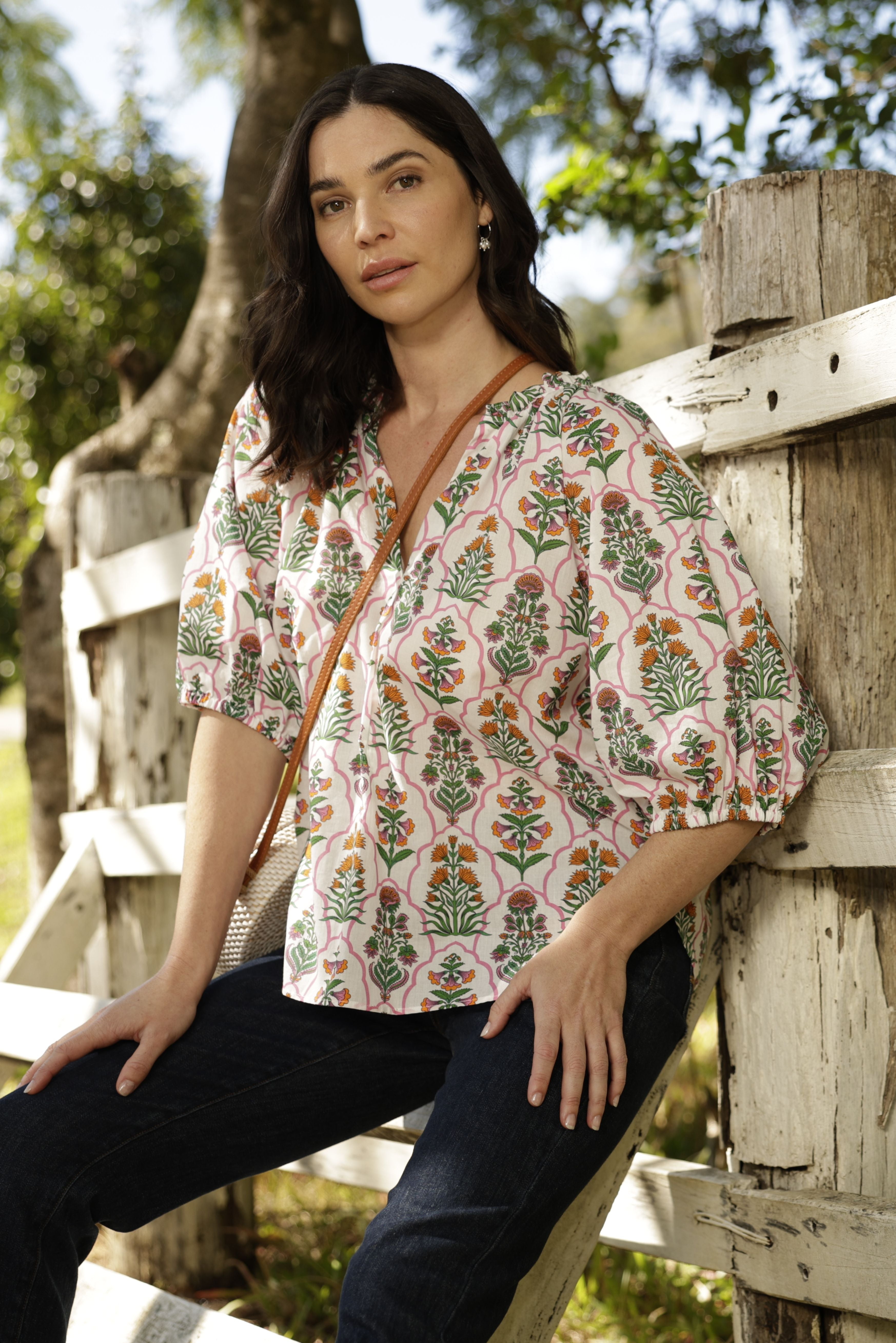 Cotton peasant blouses online