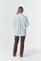 Goondiwindi Cotton Blouses Bloom Oversized Basic Shirt - Skyride Blue