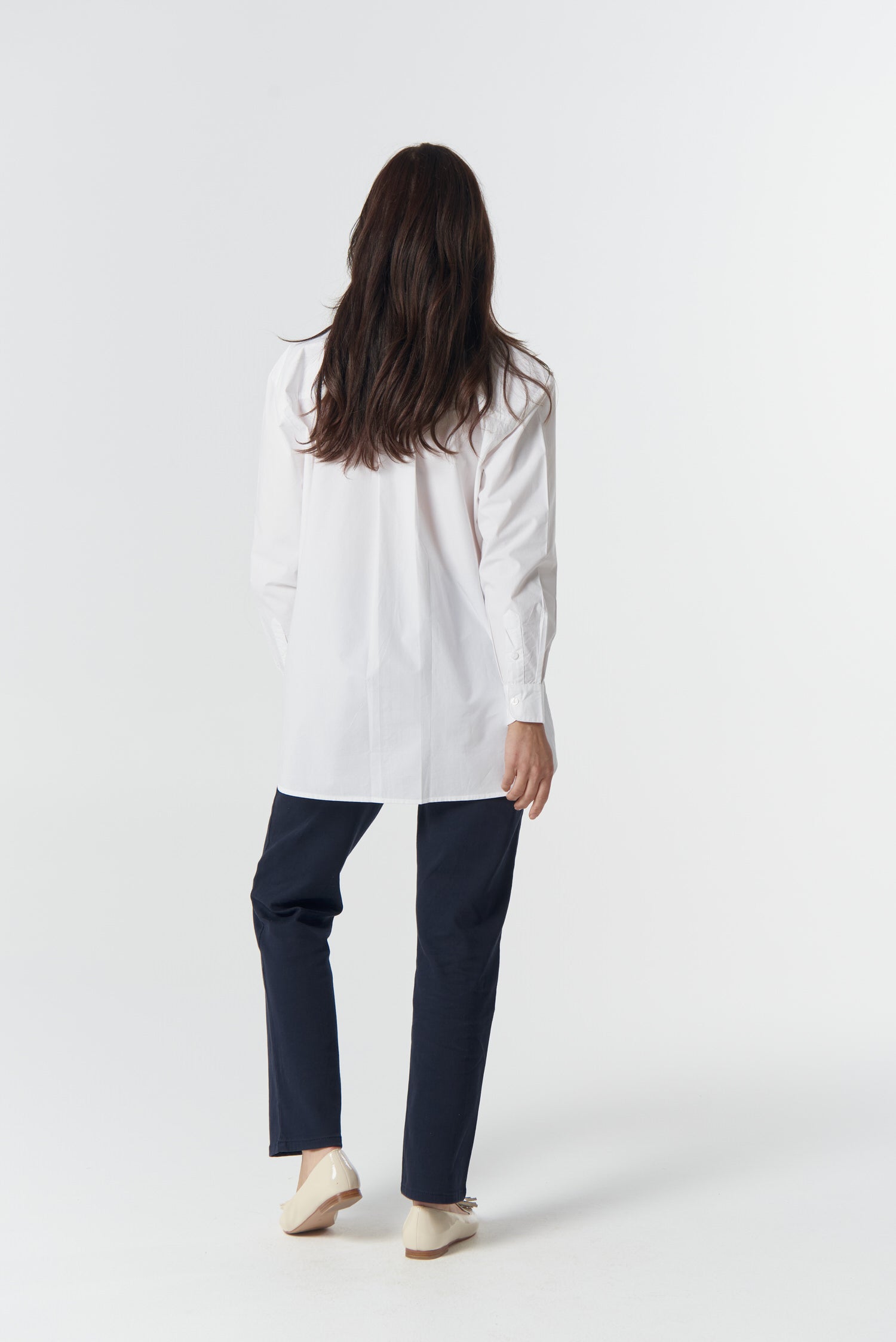 Bloom Oversized Basic Shirt - White by Goondiwindi Cotton. Timeless women’s fashion using natural fibres and classic shapes