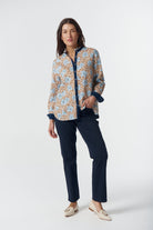 Goondiwindi Cotton Blouses Pioneer Linen Cotton Shirt - Country Club Print