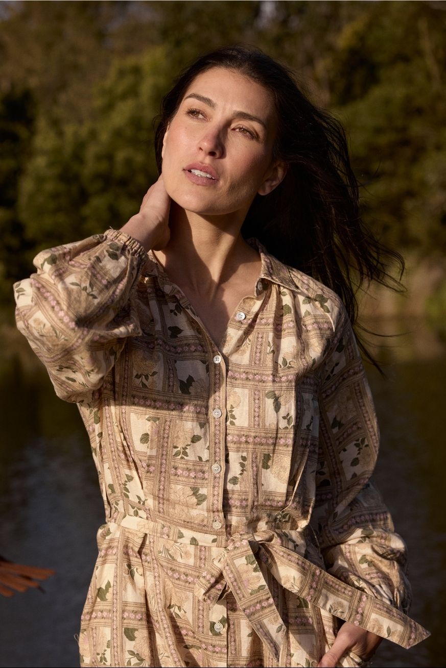 Goondiwindi Cotton Dresses Homestead Belted Dress - Texas Print